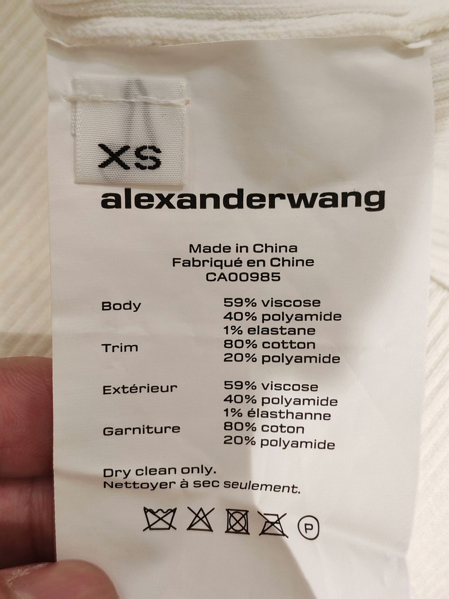 Alexander Wang Alexander Wang White Chain Knit Top Size XS / US 0-2 / IT 36-38 - 4 Thumbnail