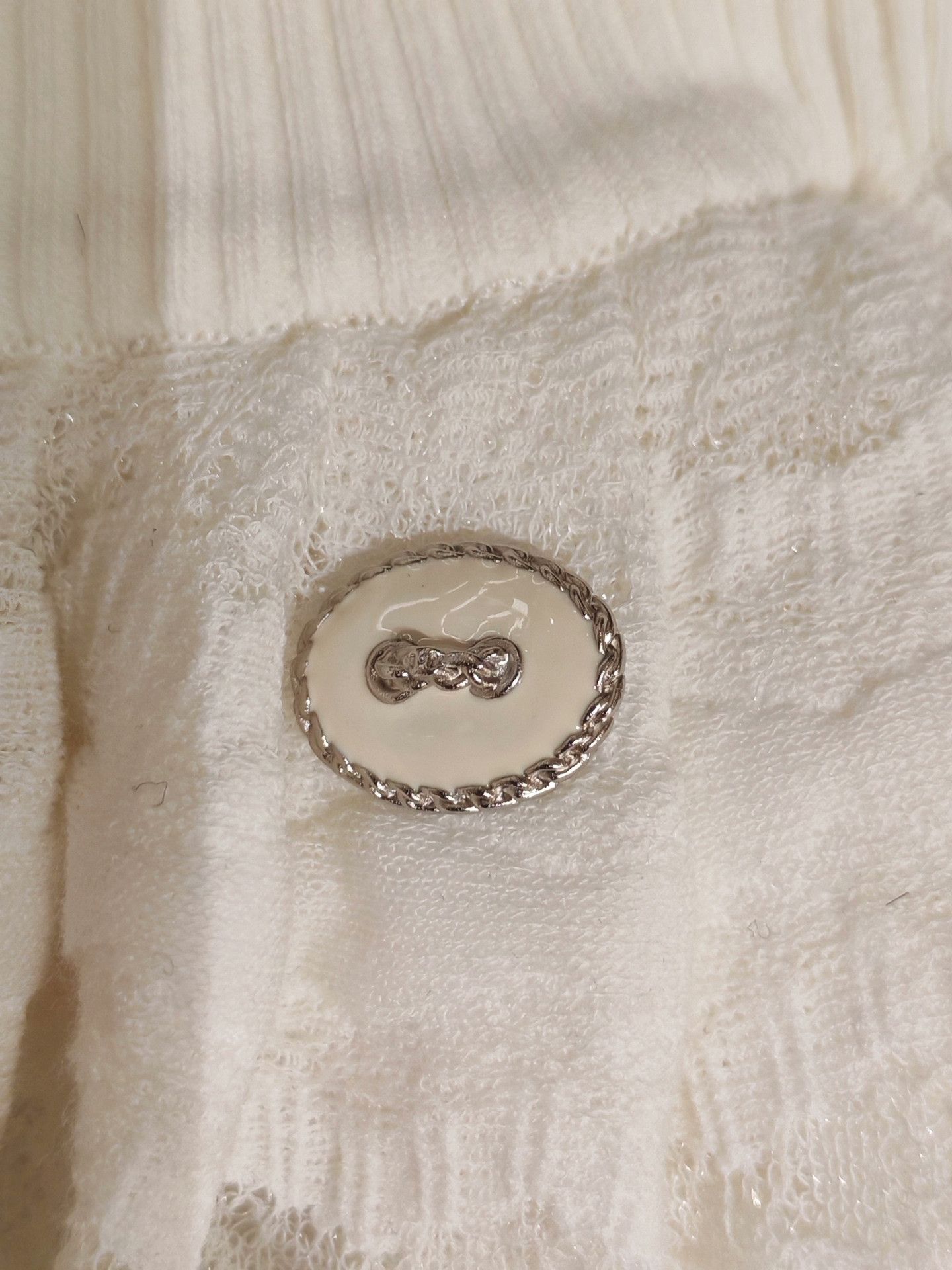 Chanel CHANEL Black White Contrast Knit Set Size ONE SIZE - 6 Thumbnail