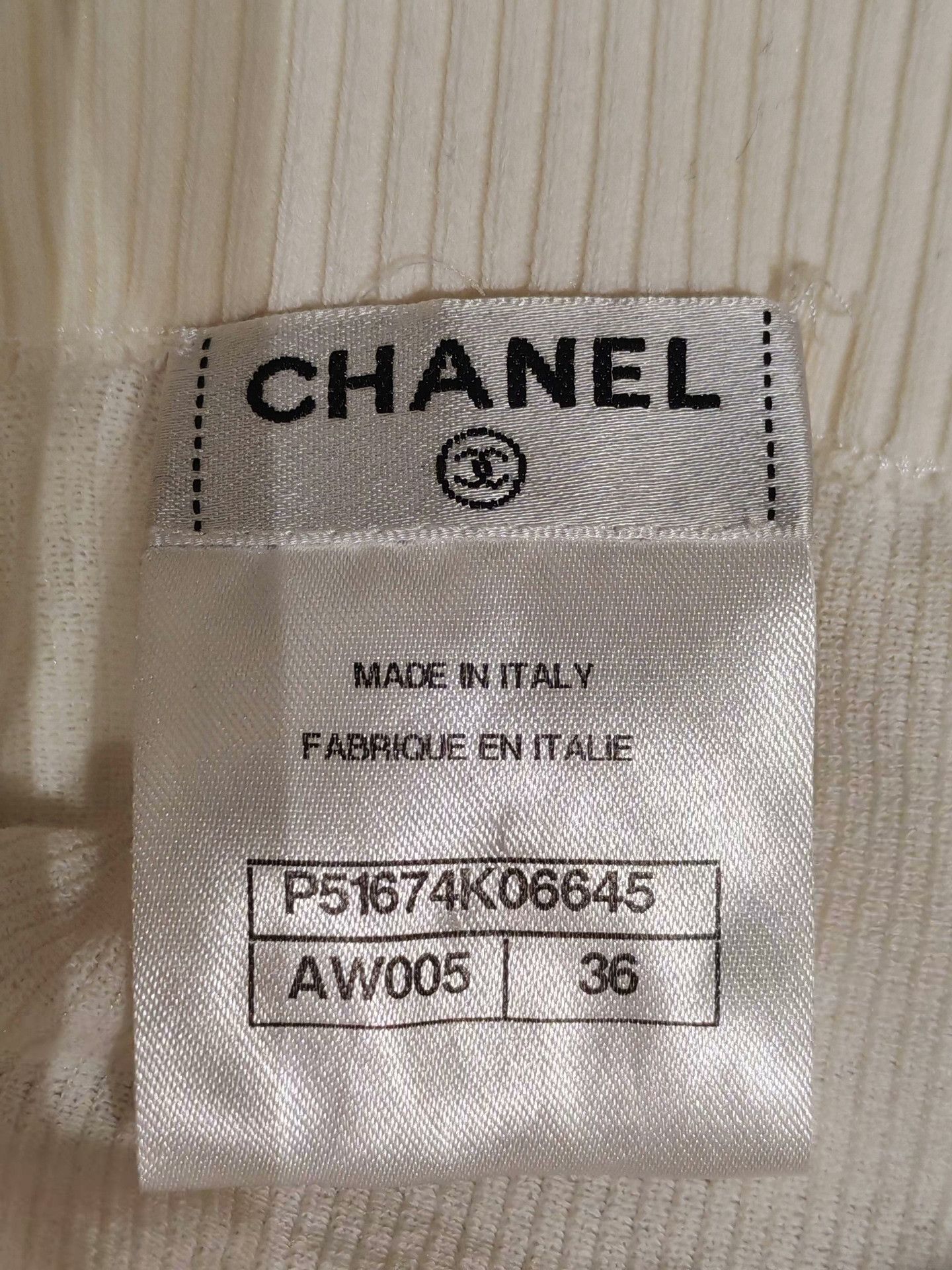 Chanel CHANEL Black White Contrast Knit Set Size ONE SIZE - 7 Thumbnail