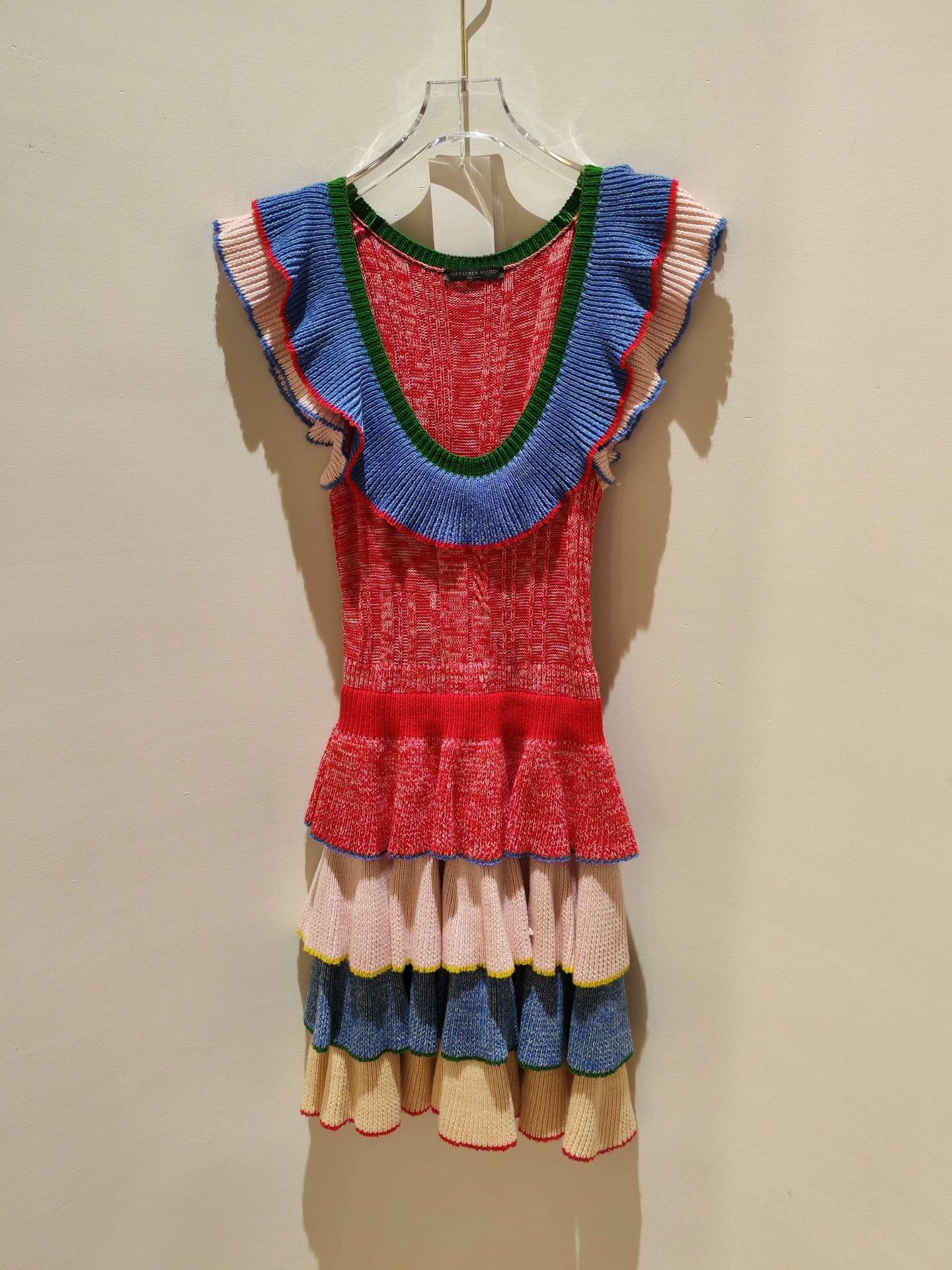Alexander McQueen Alexander McQueen Knit Cake Dress Size S / US 4 / IT 40 - 2 Thumbnail