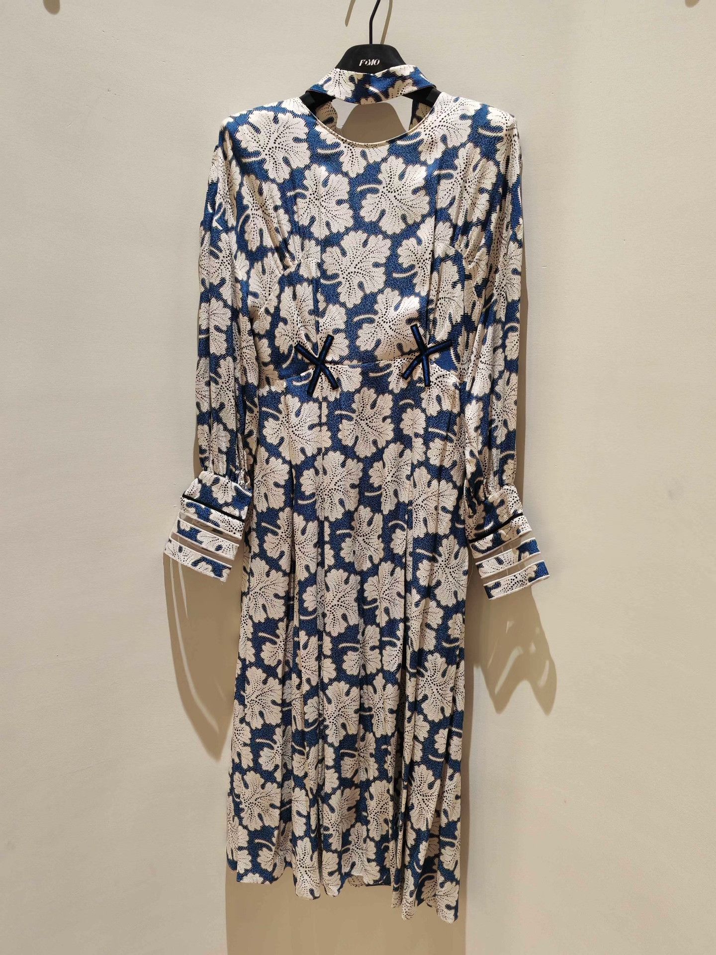 Fendi FENDI Blue White Print Dress Size S / US 4 / IT 40 - 2 Thumbnail