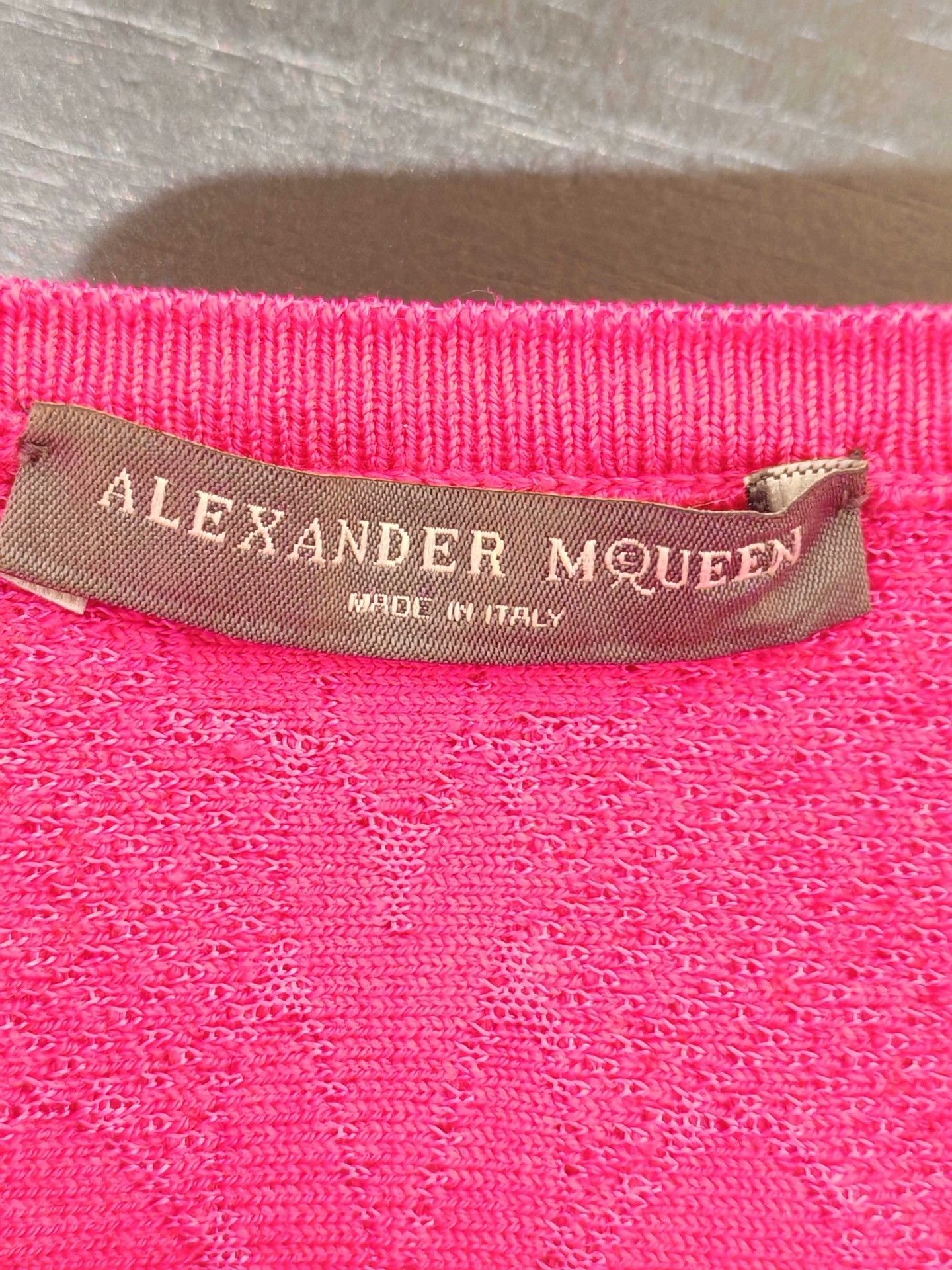 Alexander McQueen Alexander McQueen Pink 3D Floral Dress Size S / US 4 / IT 40 - 3 Thumbnail