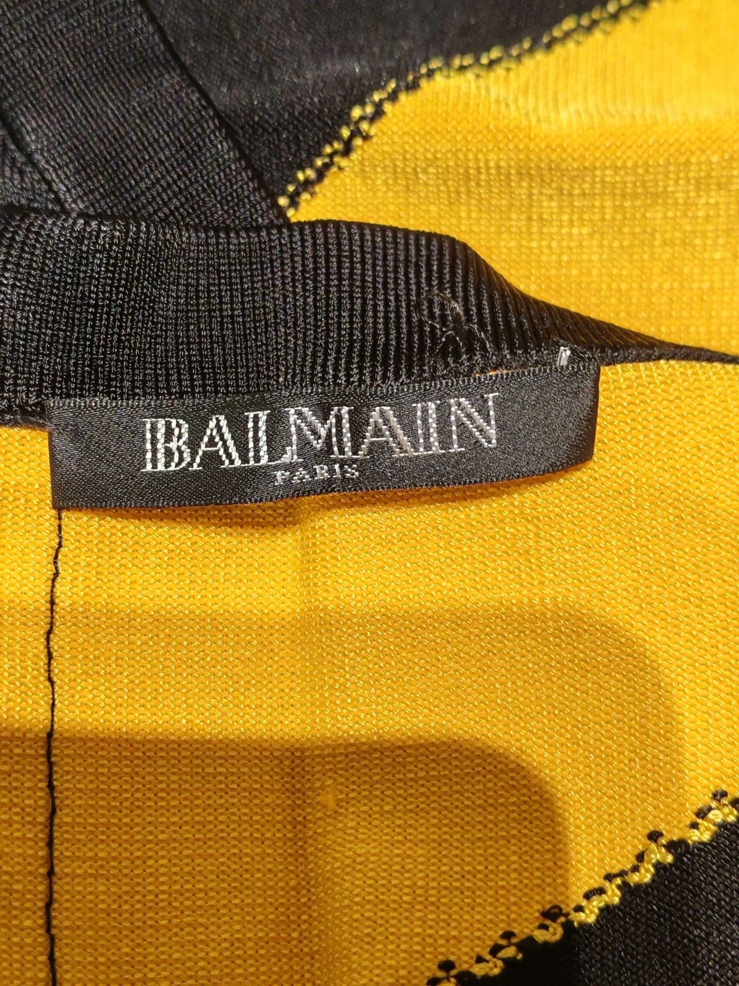 Balmain Balmain Color Block Halter Knit Mini Dress Size S / US 4 / IT 40 - 4 Thumbnail