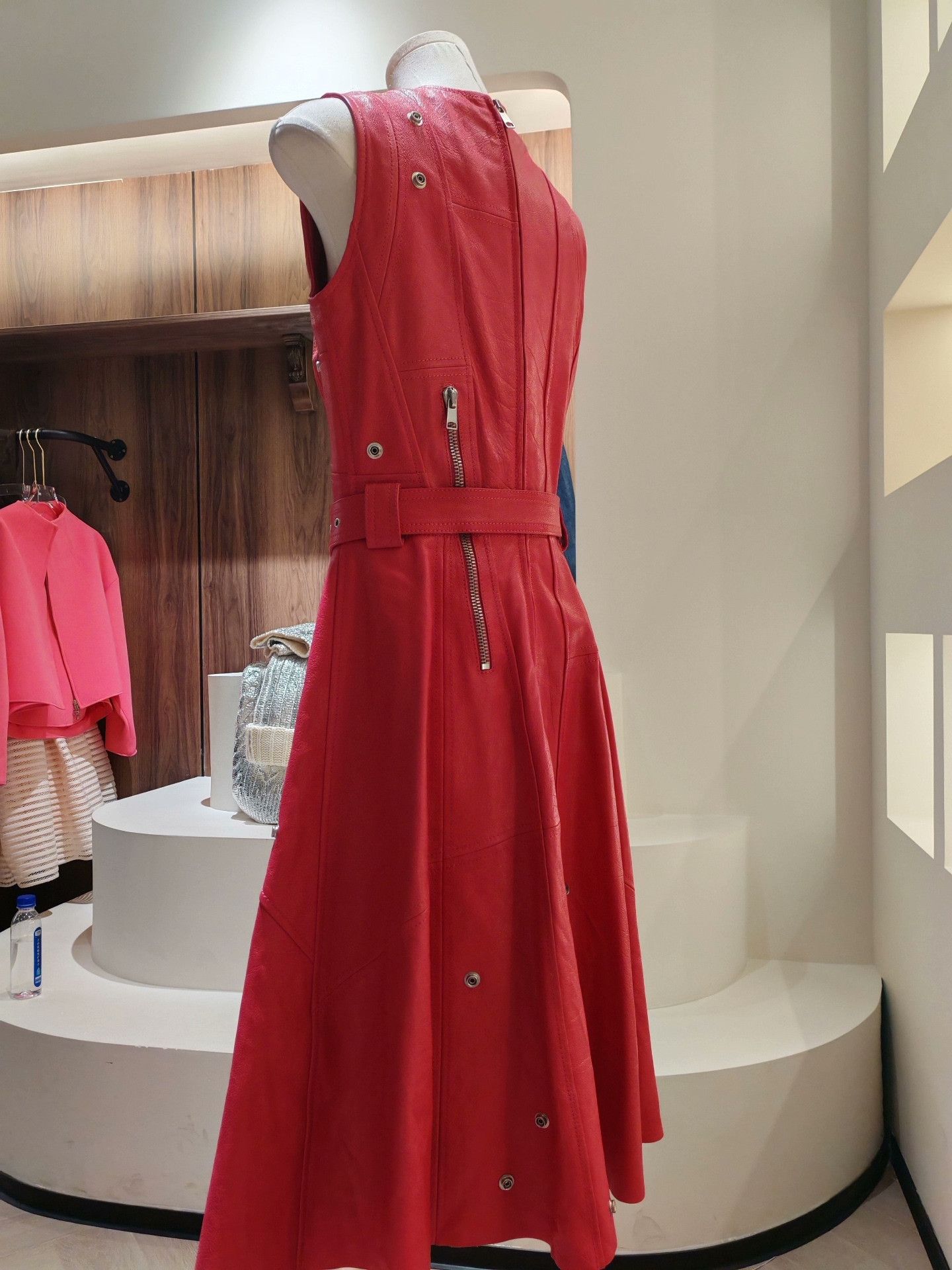 Alexander McQueen Alexander McQueen Leather Dress Size M / US 6-8 / IT 42-44 - 2 Thumbnail