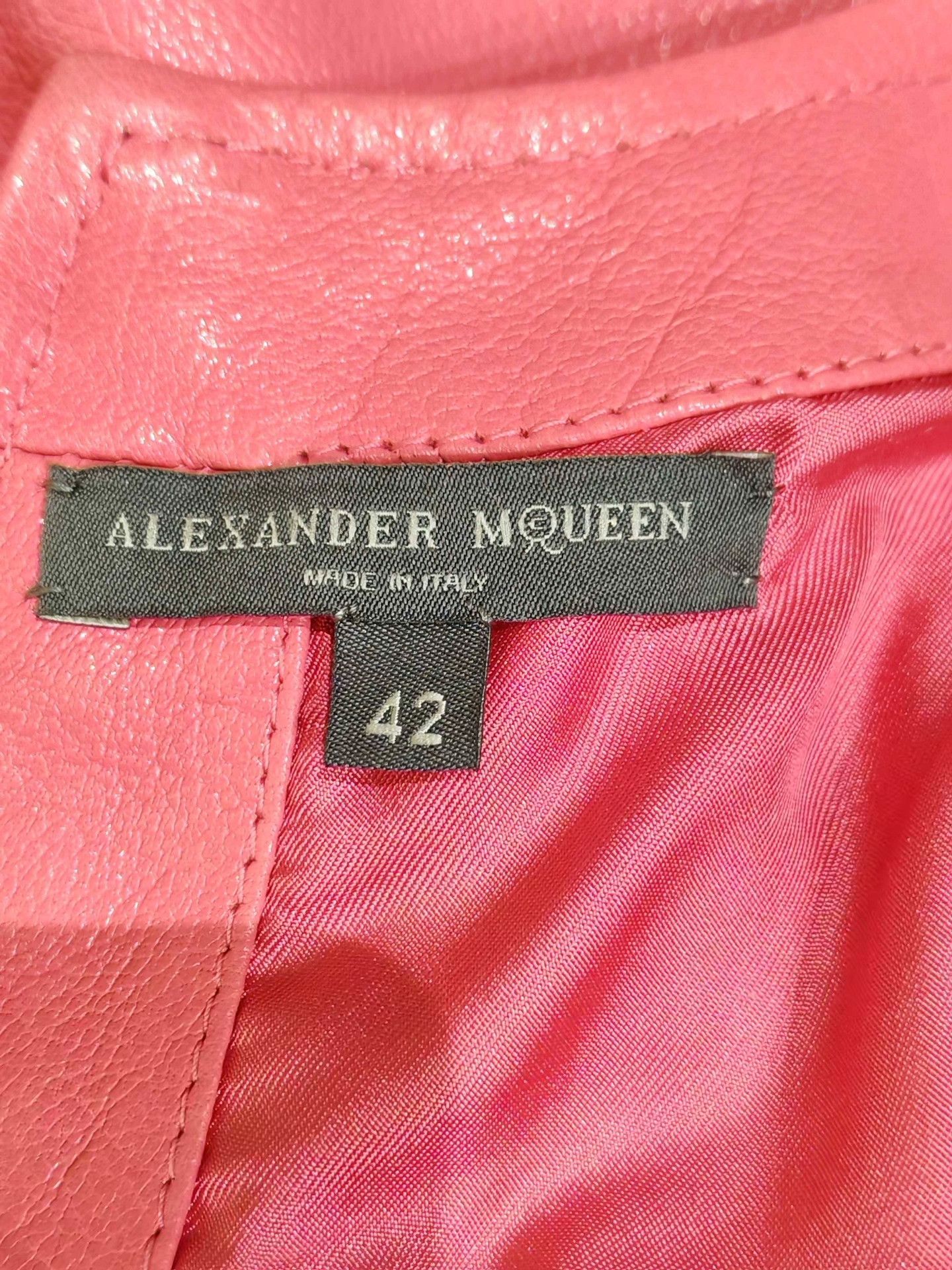 Alexander McQueen Alexander McQueen Leather Dress Size M / US 6-8 / IT 42-44 - 4 Thumbnail