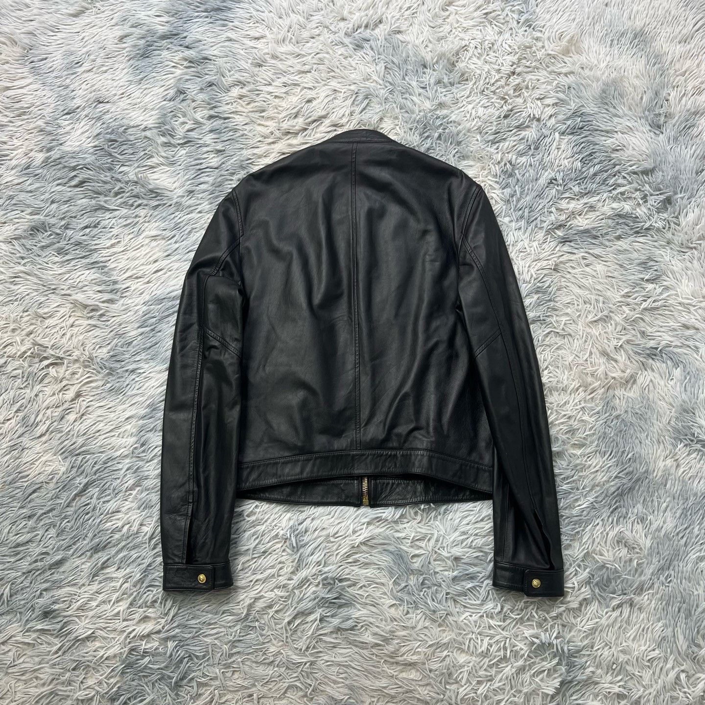 Versace Versace Leather Jacket Size 48 Size US M / EU 48-50 / 2 - 2 Thumbnail