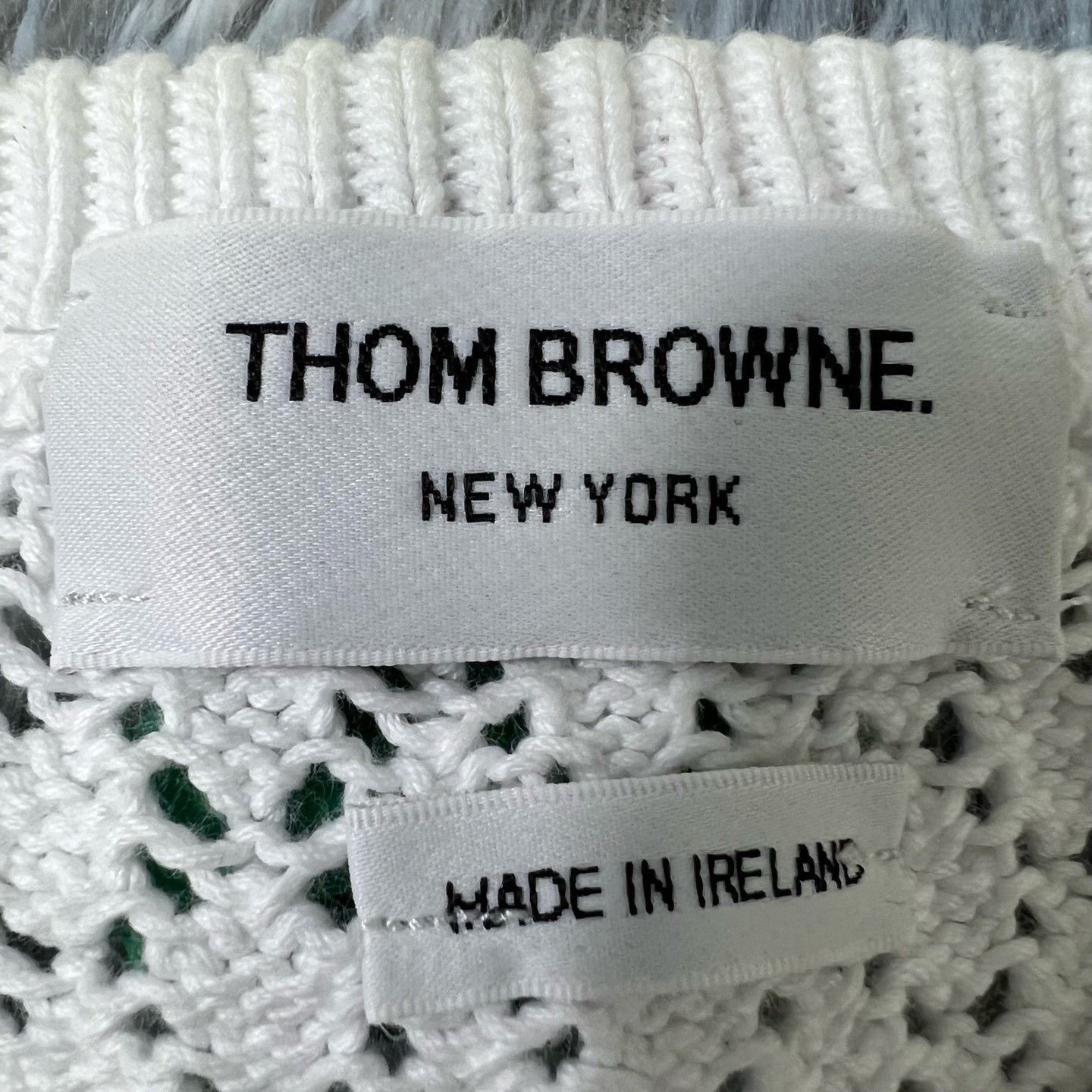 Thom Browne Thom Browne Pink Shell Jacquard Knit Short Sleeve Size M / US 6-8 / IT 42-44 - 3 Thumbnail