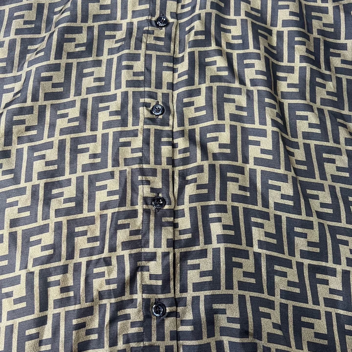 Fendi Fendi All-Over Print Long-Sleeve Shirt Size S / US 4 / IT 40 - 5 Thumbnail