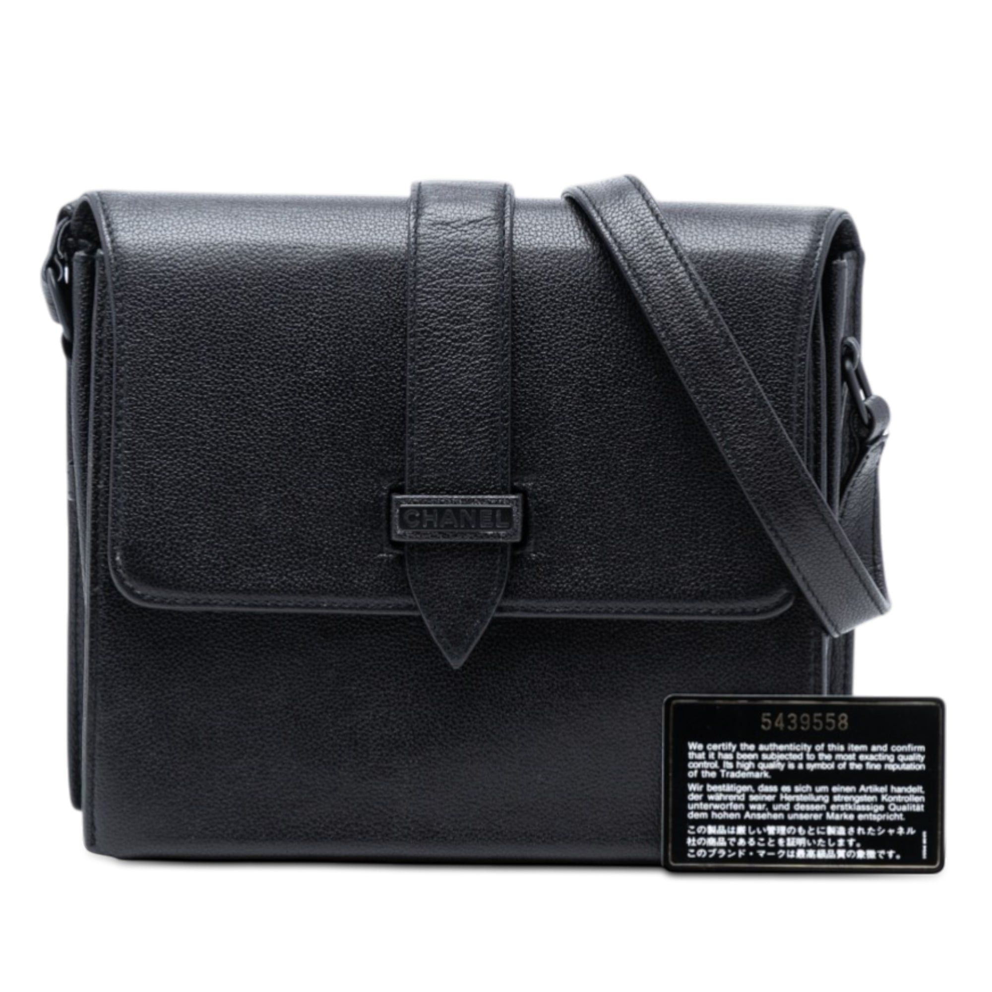 Chanel Grained Calfskin Flap Crossbody Size ONE SIZE - 8 Thumbnail