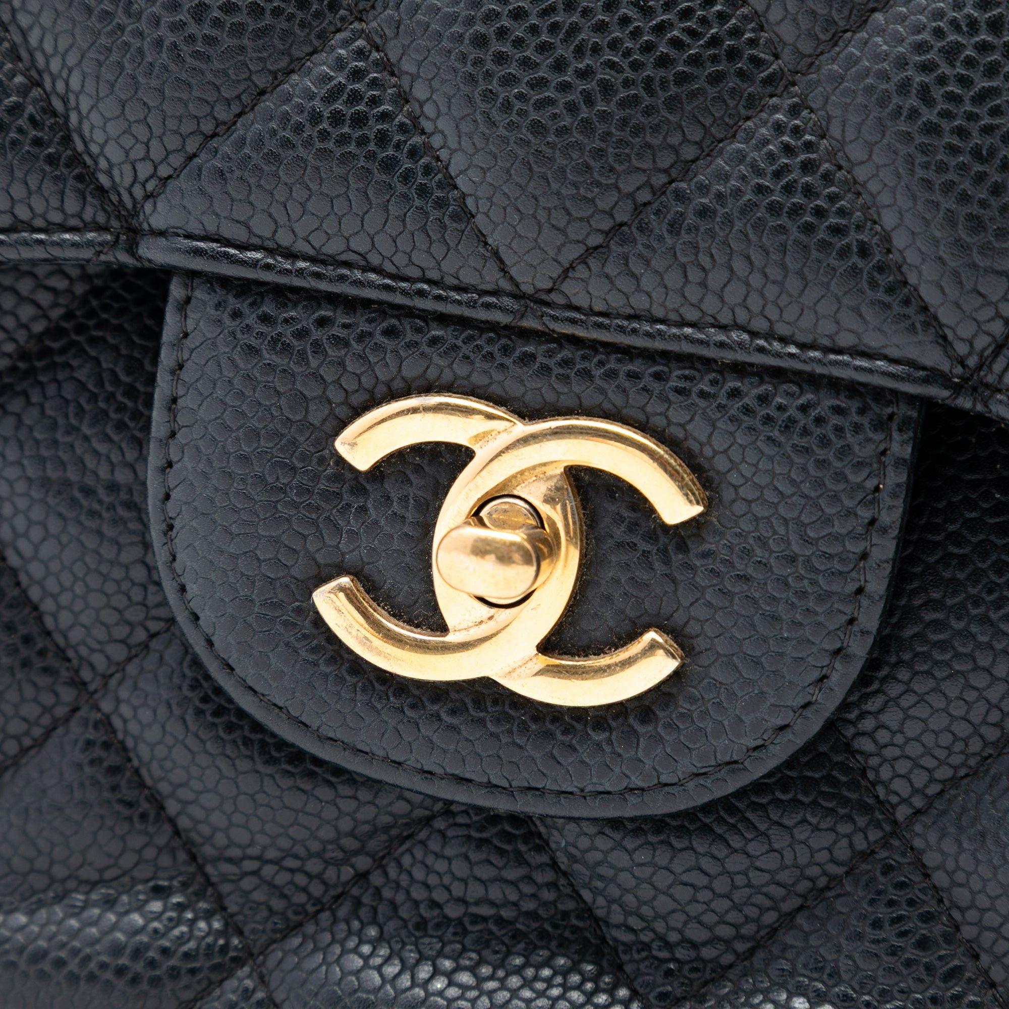Chanel Jumbo Classic Caviar Double Flap Size ONE SIZE - 6 Thumbnail