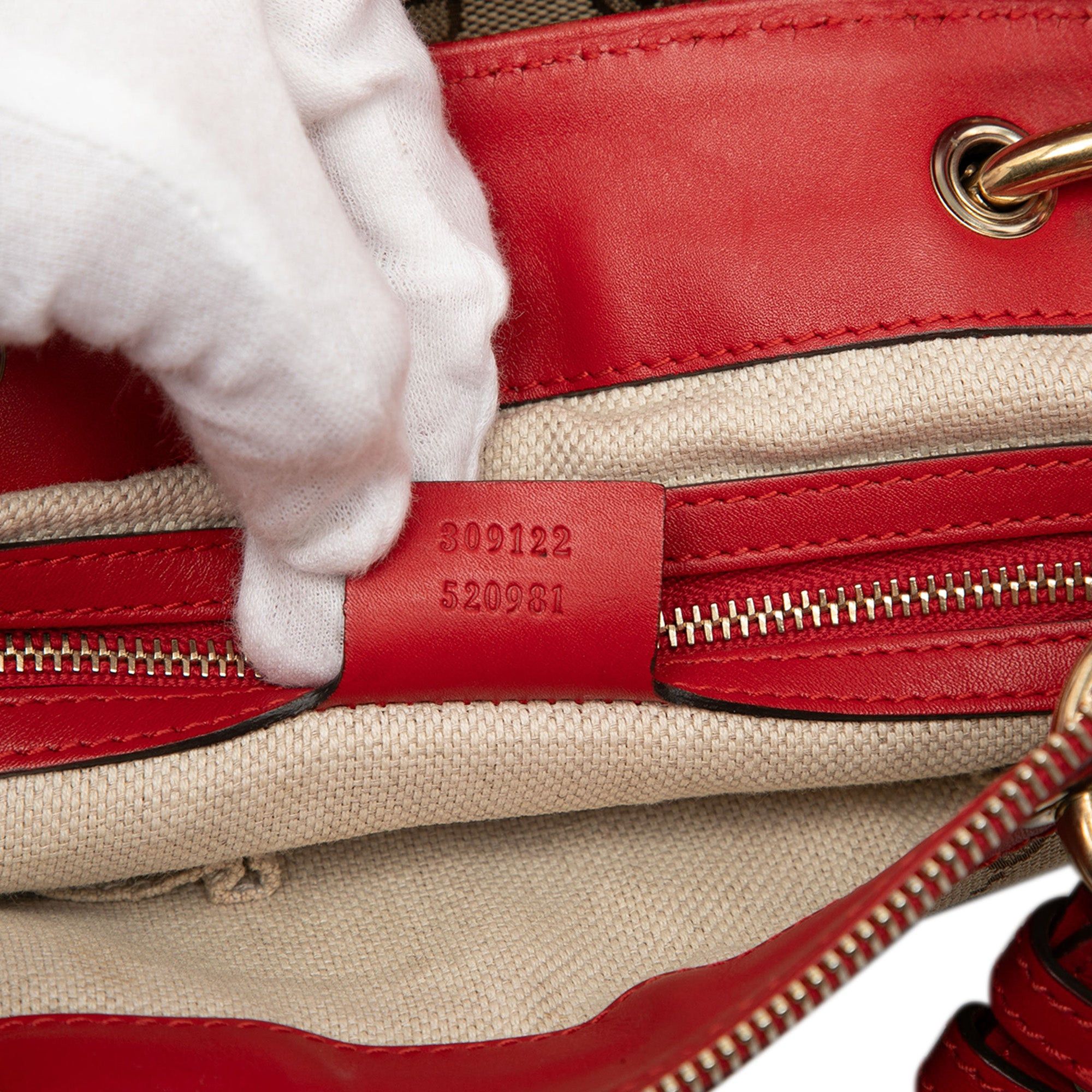 Gucci GG Canvas Valentine Satchel Size ONE SIZE - 6 Thumbnail