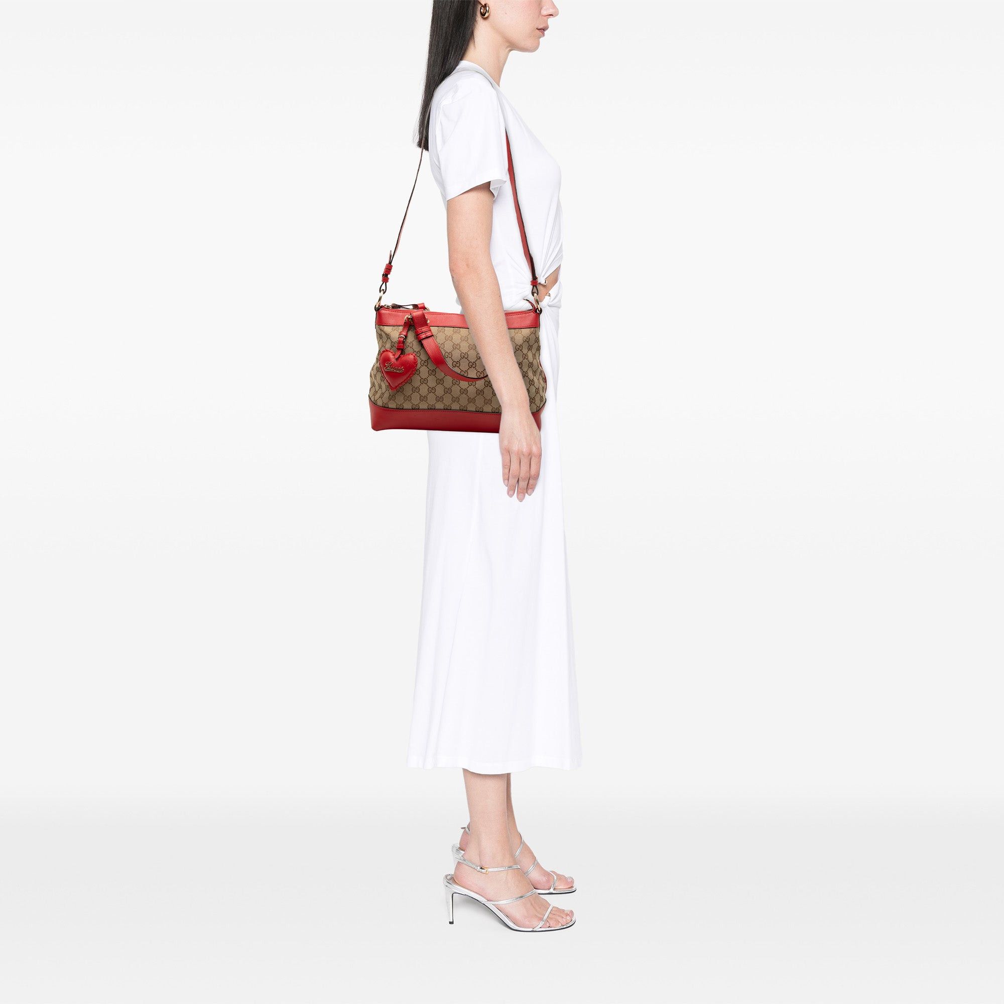 Gucci GG Canvas Valentine Satchel Size ONE SIZE - 7 Thumbnail