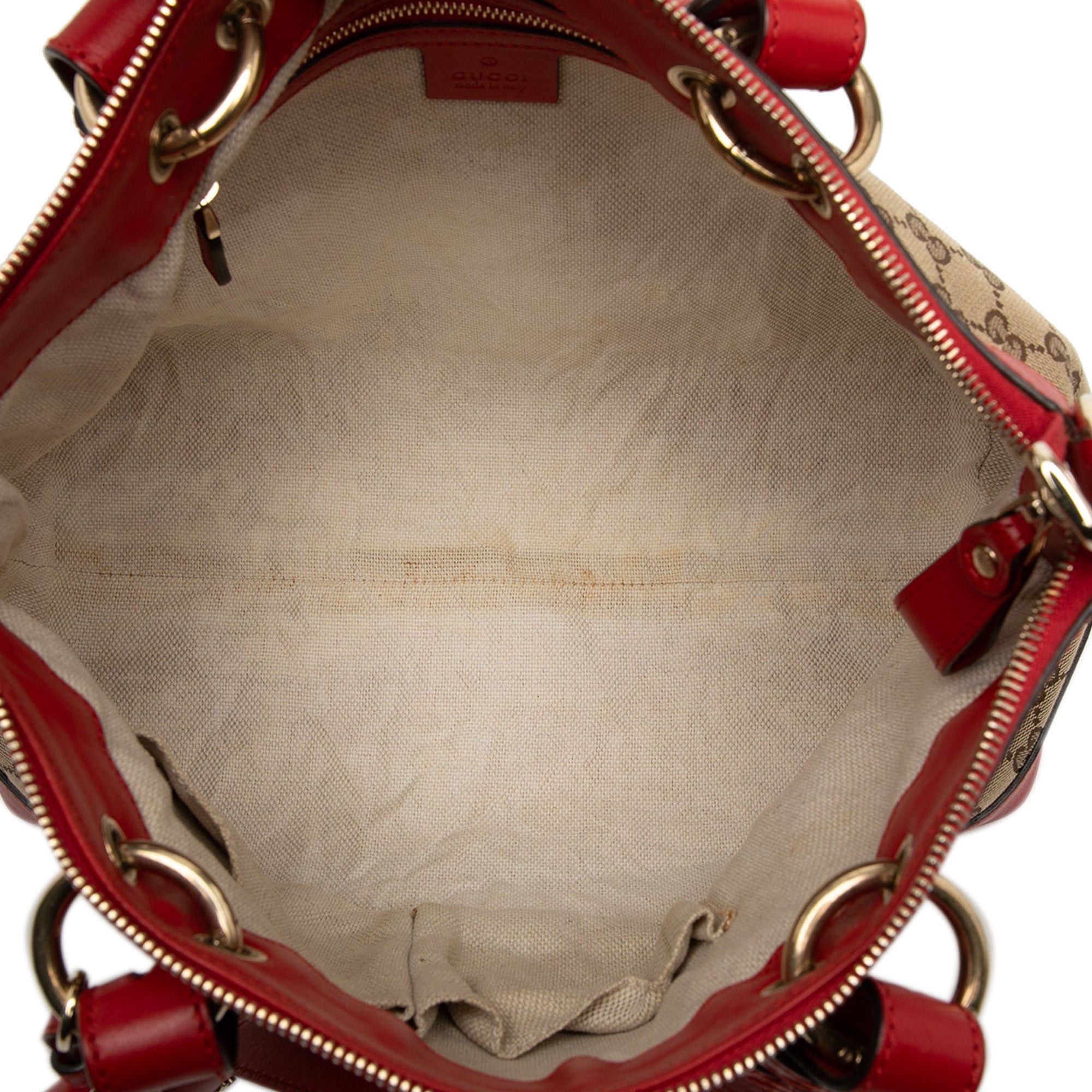 Gucci GG Canvas Valentine Satchel Size ONE SIZE - 4 Thumbnail