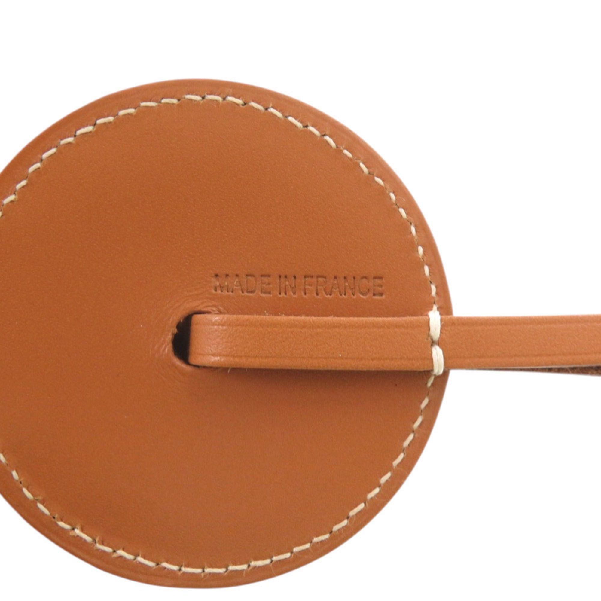 Hermes Unused Hermes Paddock Flott Accessory Bag Charm 064271CABE Strap Leather Blue Atoll Brown Orange 0258HERMES Size ONE SIZE - 6 Thumbnail