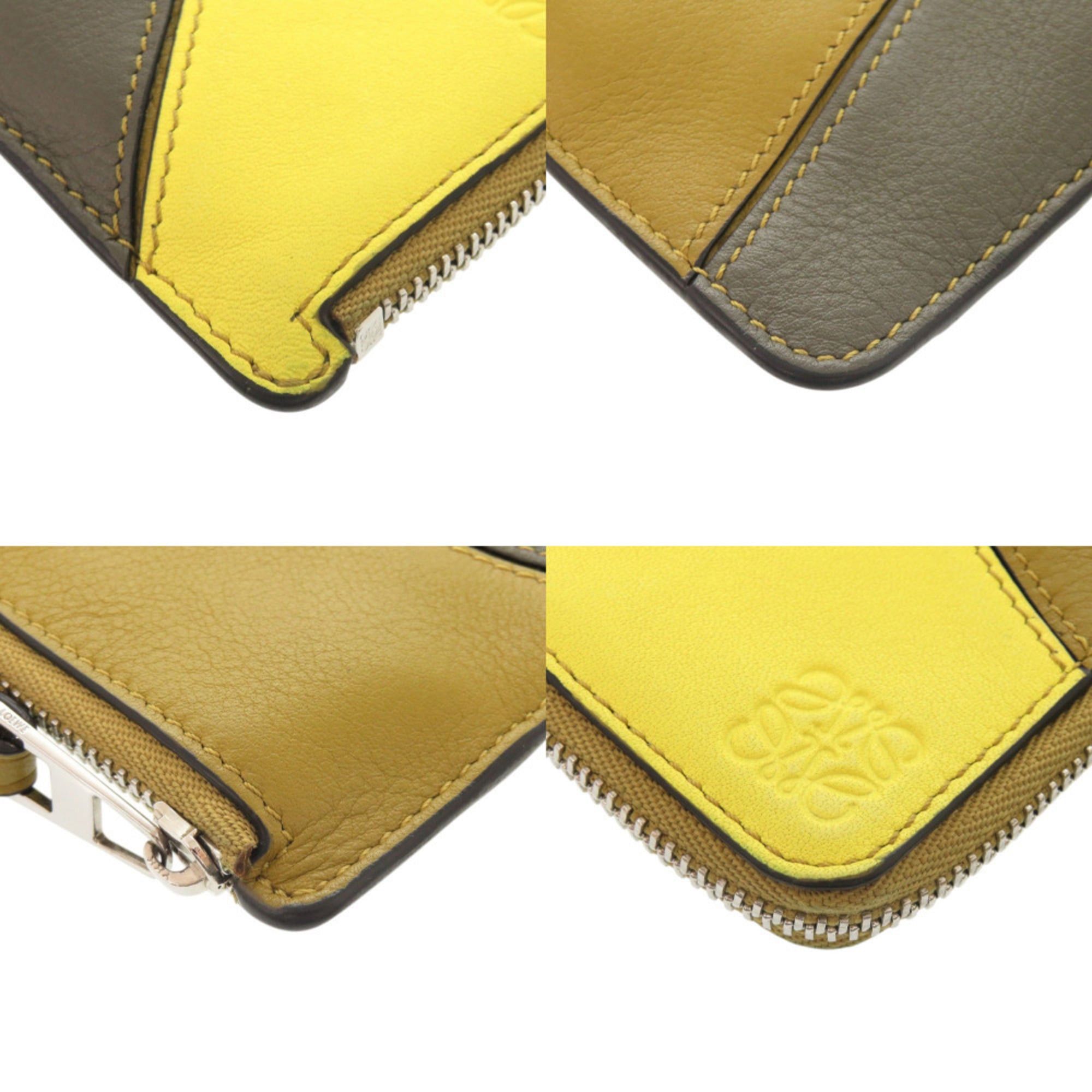 Loewe Loewe Puzzle Coin Card Holder, Leather, Multicolor, Wallet/Coin Case, Business Holder/Card 1031LOEWE Size ONE SIZE - 4 Thumbnail