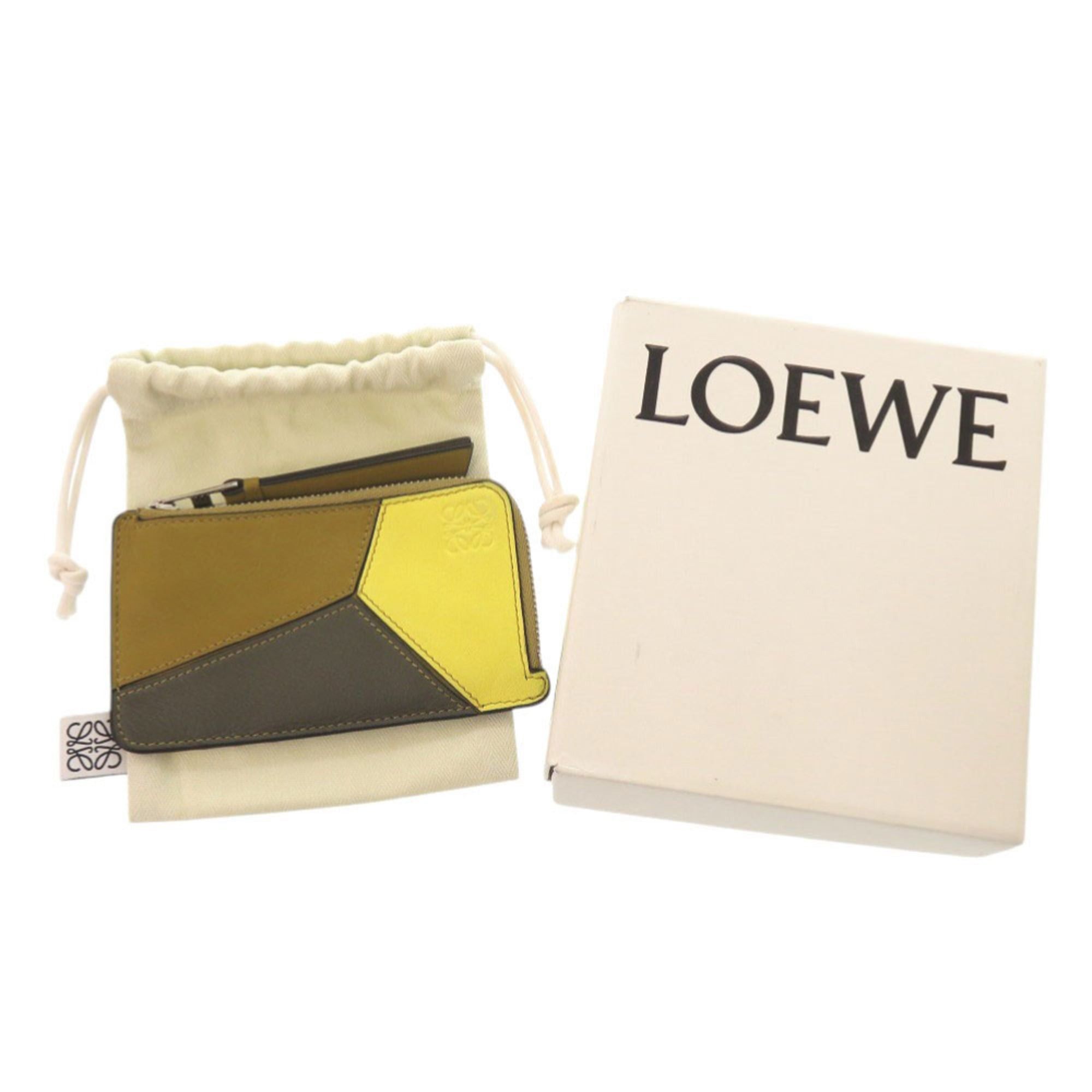 Loewe Loewe Puzzle Coin Card Holder, Leather, Multicolor, Wallet/Coin Case, Business Holder/Card 1031LOEWE Size ONE SIZE - 2 Thumbnail