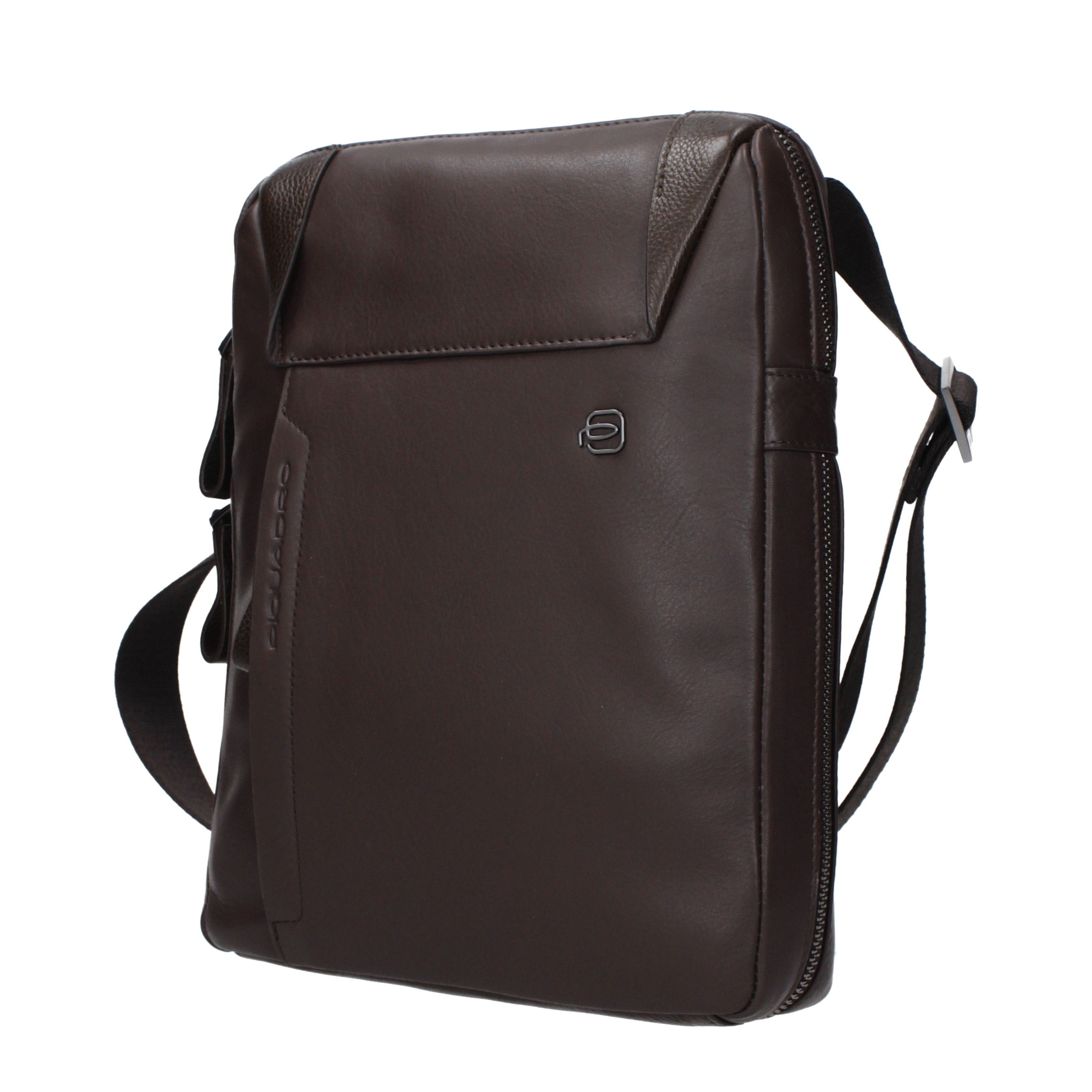 Piquadro Piquadro Crossbody Bags Men Leather Brown/Dark Brown Size ONE SIZE - 2 Thumbnail