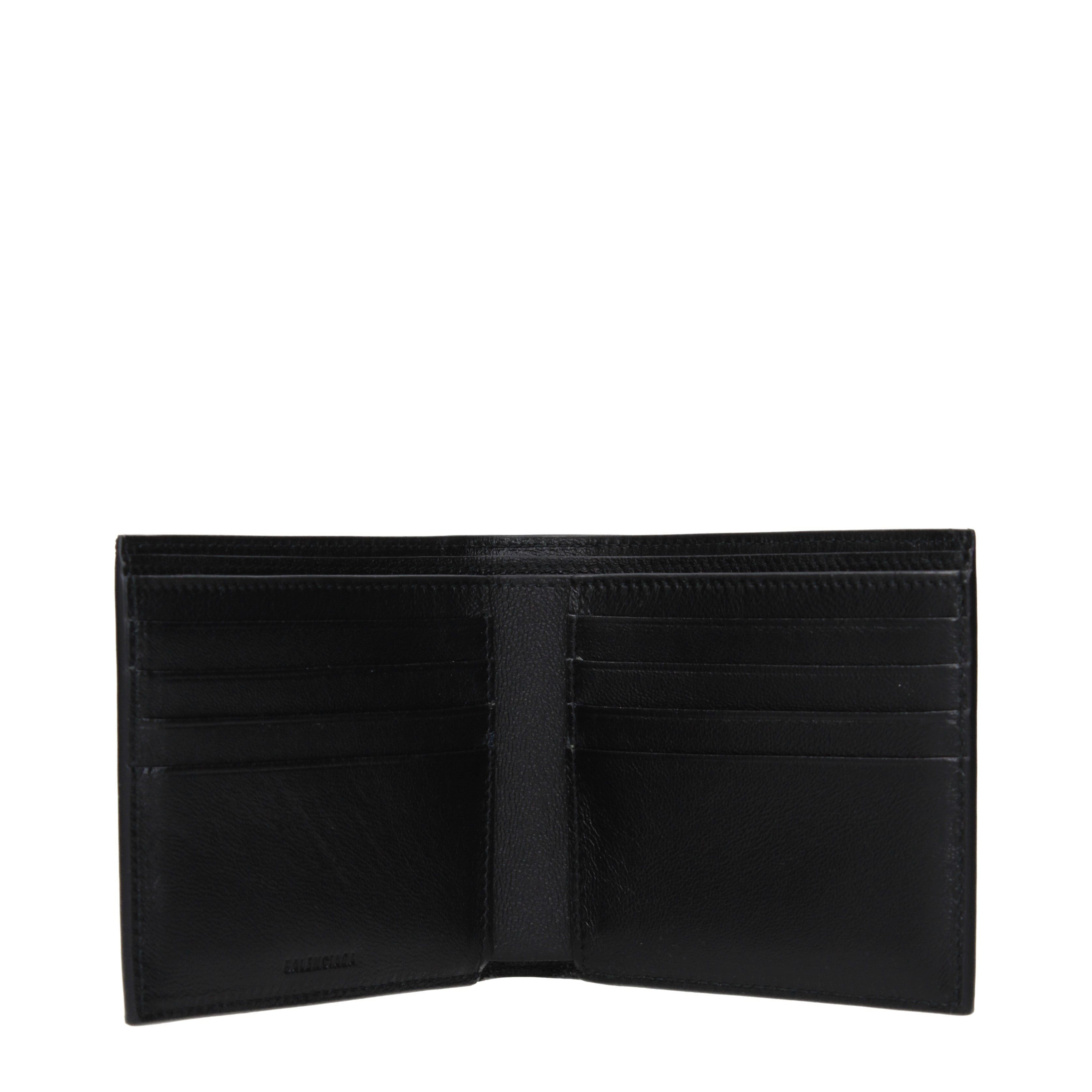 Balenciaga Balenciaga Wallets Men Leather Black Size ONE SIZE - 2 Thumbnail