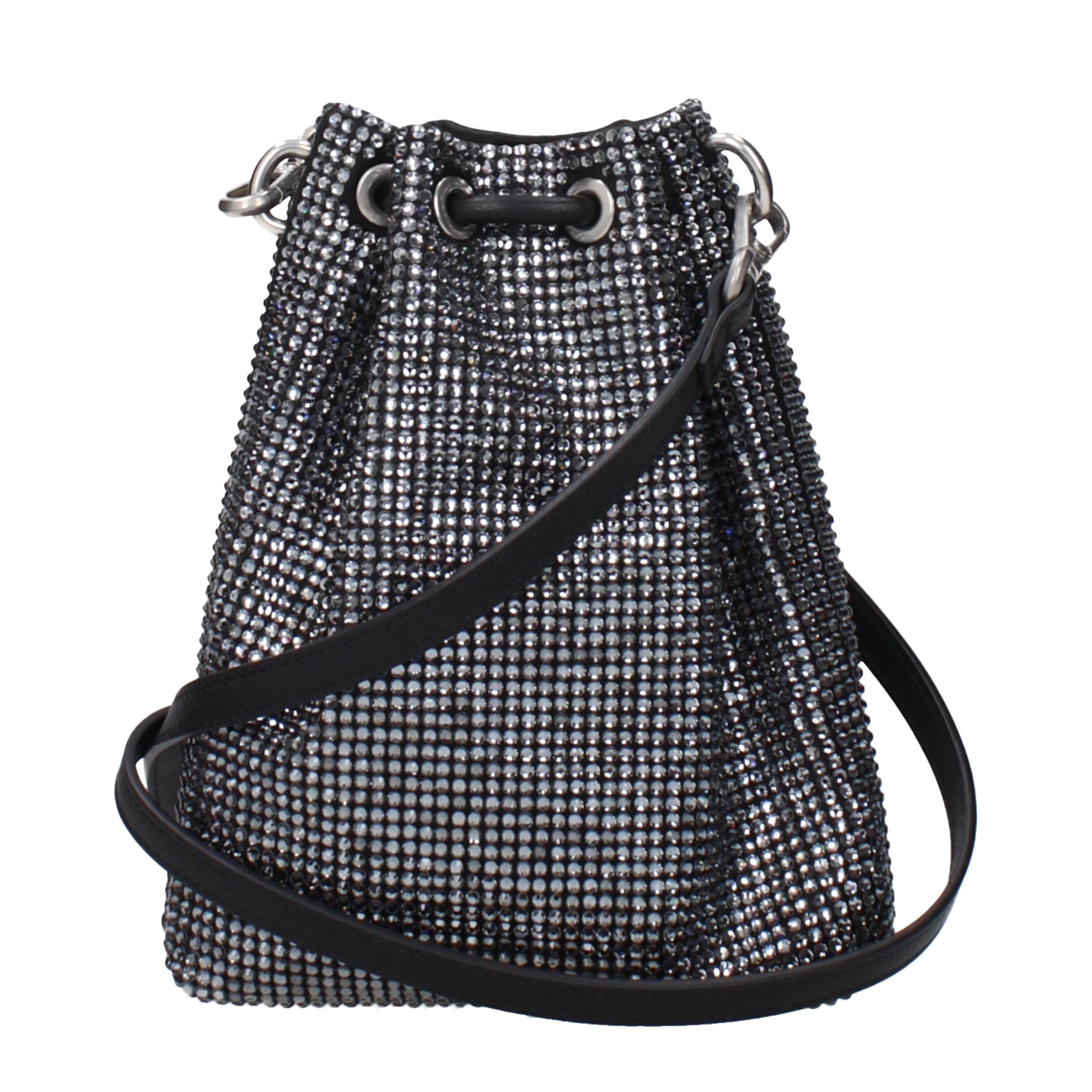Jimmy Choo Jimmy Choo Crossbody Bags Women Satin Black Size ONE SIZE - 3 Thumbnail