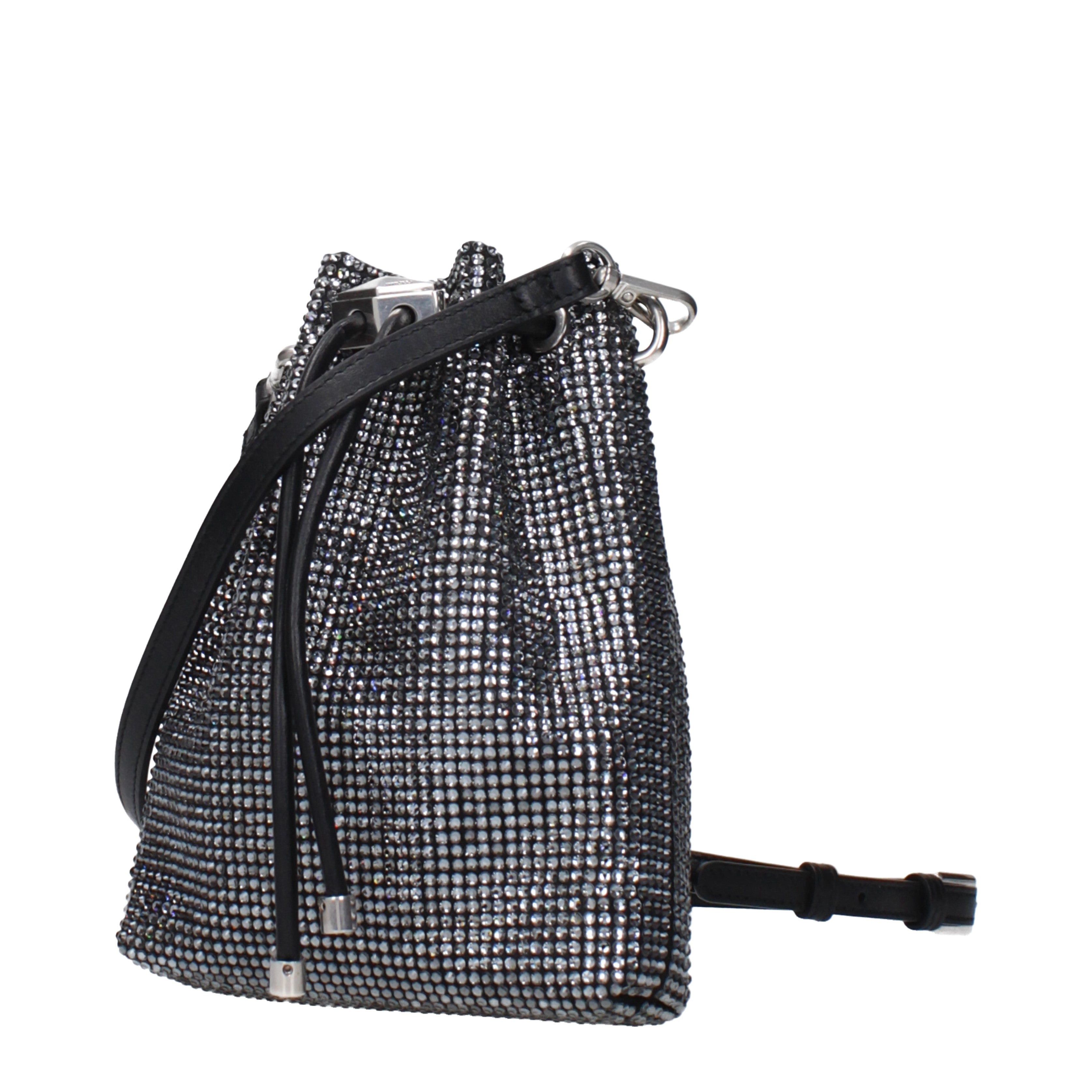 Jimmy Choo Jimmy Choo Crossbody Bags Women Satin Black Size ONE SIZE - 2 Thumbnail