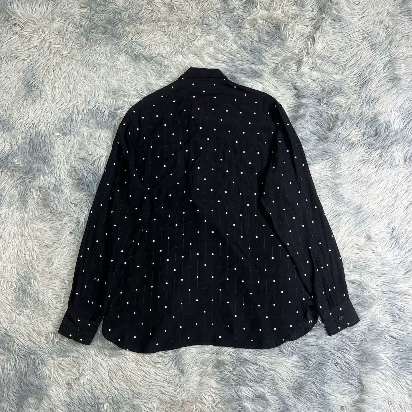 Saint Laurent Paris Saint Laurent Silk Checkerboard Shirt Size US XXS / EU 40 - 2 Thumbnail