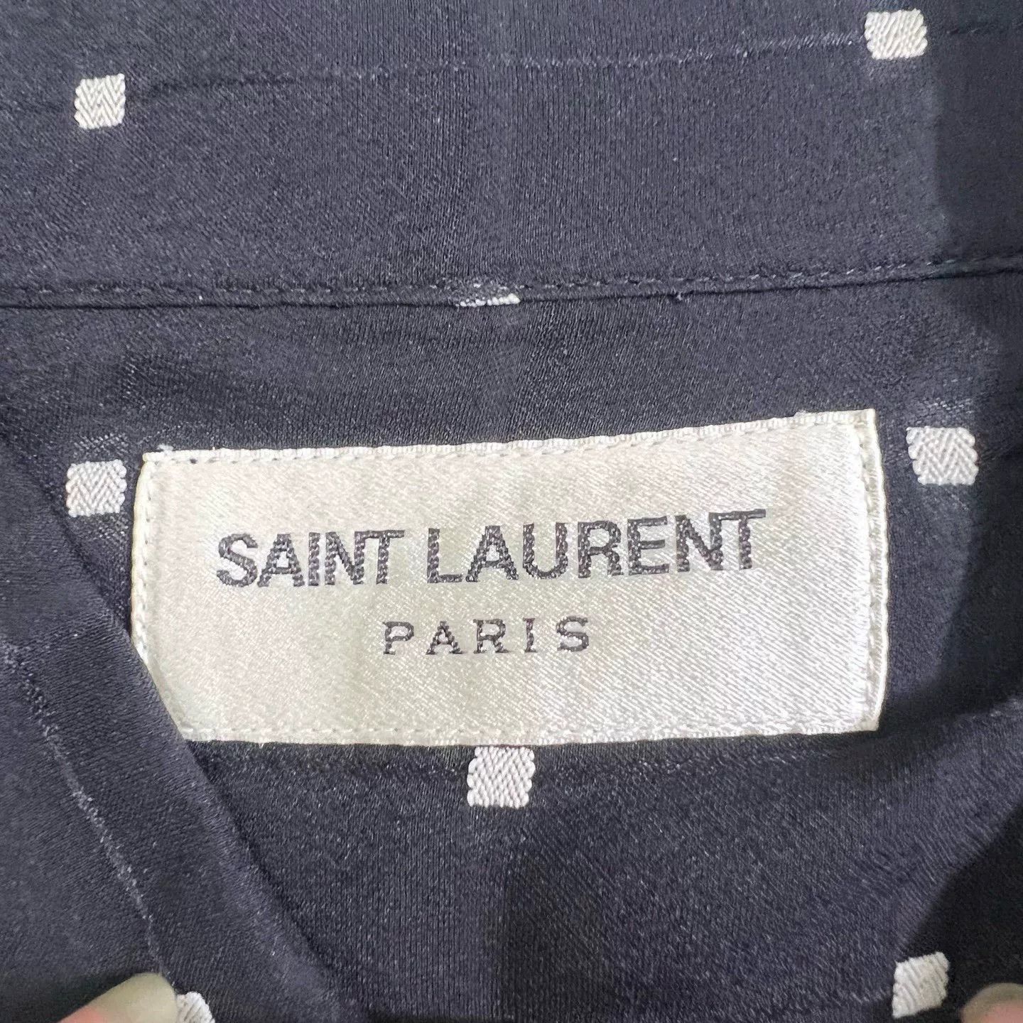 Saint Laurent Paris Saint Laurent Silk Checkerboard Shirt Size US XXS / EU 40 - 3 Thumbnail