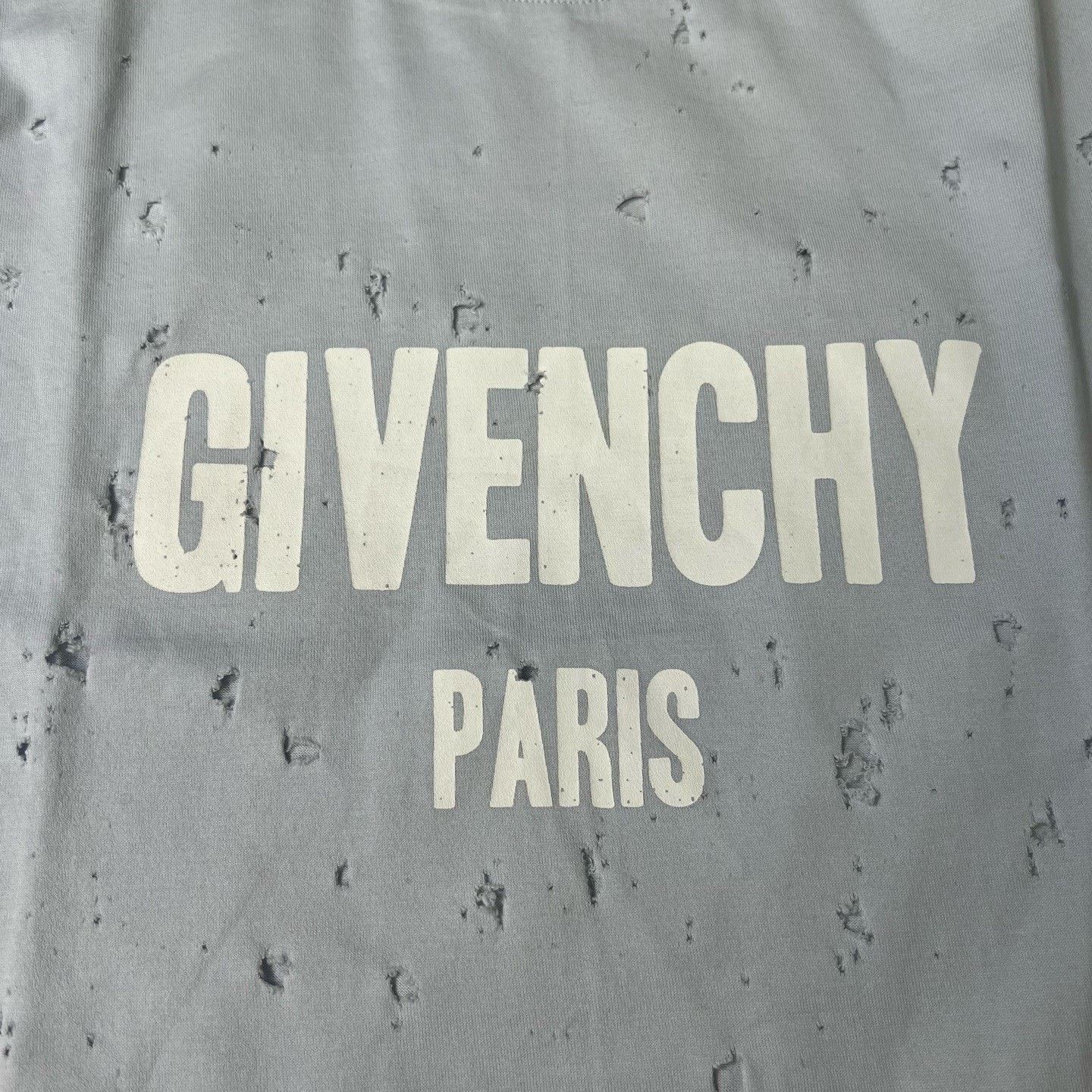 Givenchy Givenchy Distressed Short-Sleeve Tee Size US S / EU 44-46 / 1 - 5 Thumbnail