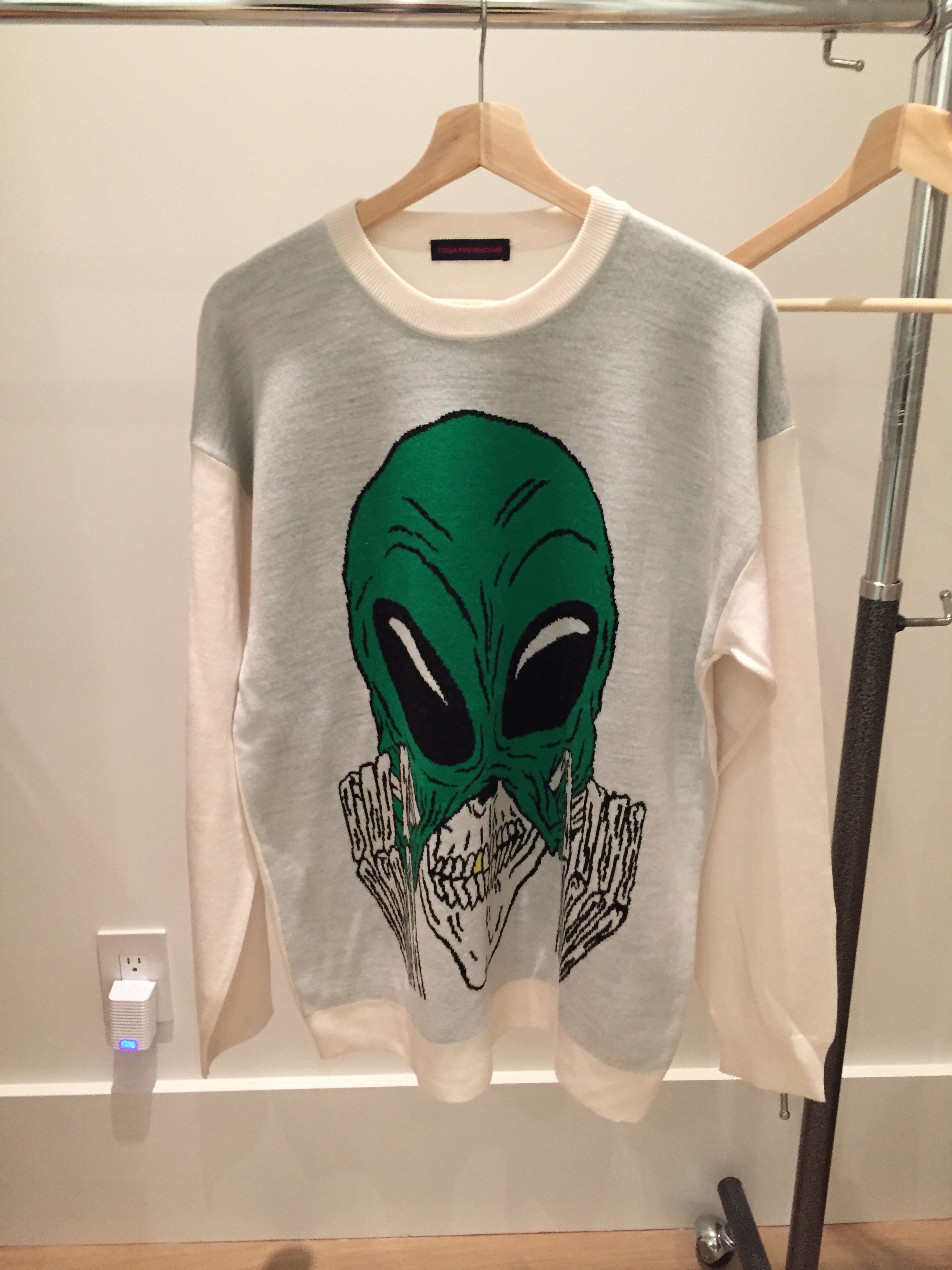 Gosha Rubchinskiy Gosha Rubchinskiy Alien Intarsia Sweater | Grailed