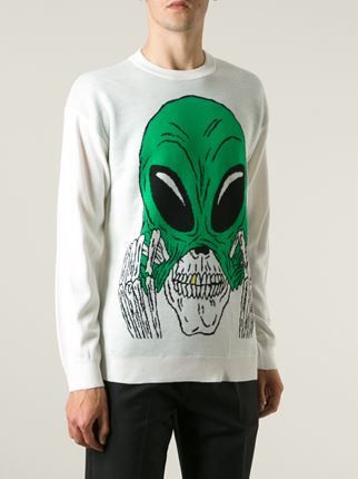 Gosha Rubchinskiy Gosha Rubchinskiy Alien Intarsia Sweater | Grailed