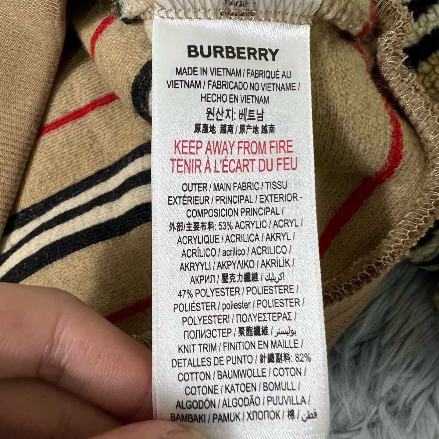 Burberry Burberry Fleece Sweatshirt XS Size XS / US 0-2 / IT 36-38 - 5 Thumbnail