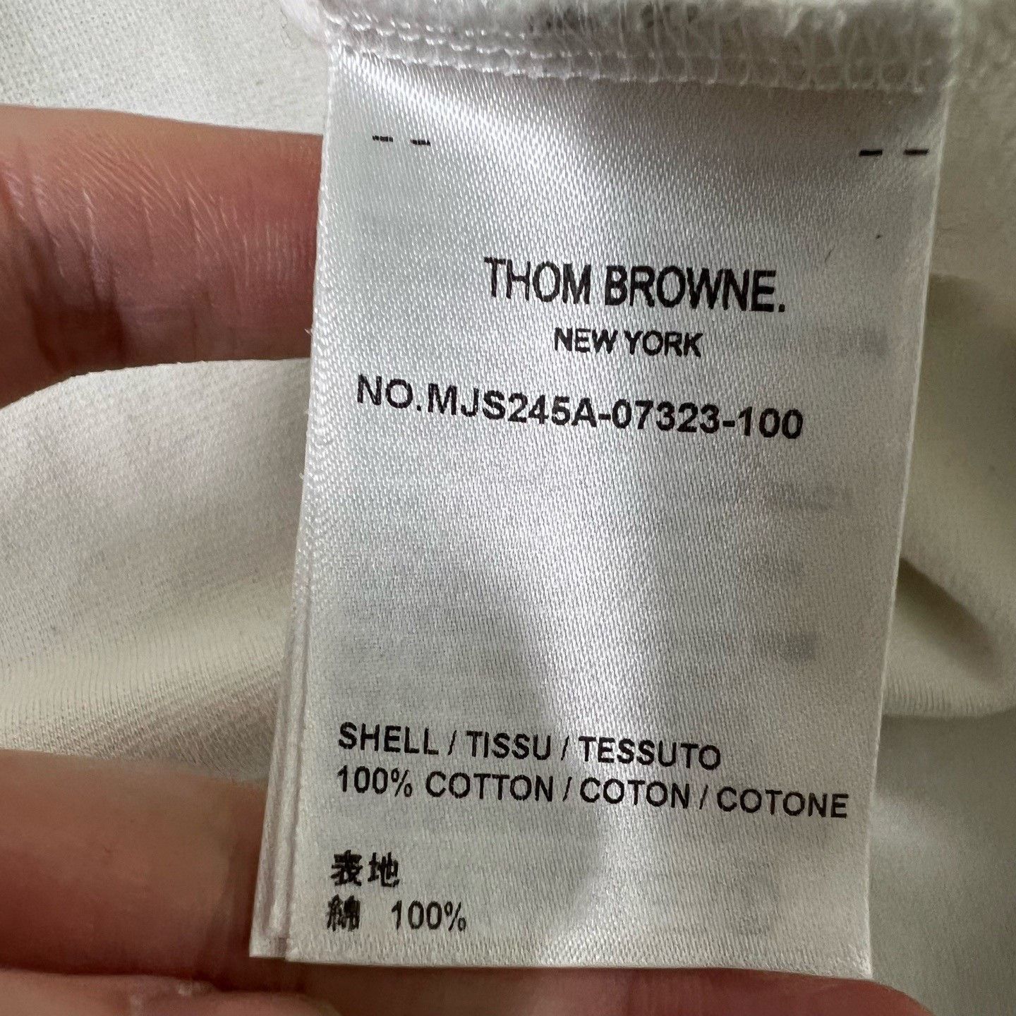 Thom Browne Thom Browne Four-Stripe Cotton Long-Sleeve Size US XXL / EU 58 / 5 - 5 Thumbnail