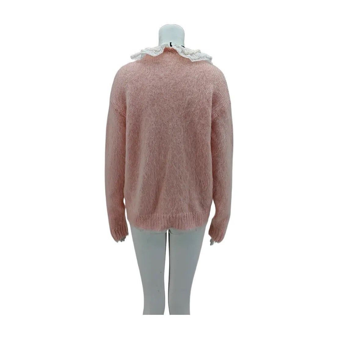 Miu Miu MiuMiu Pink Mohair Knit Cardigan Size S / US 4 / IT 40 - 2 Thumbnail