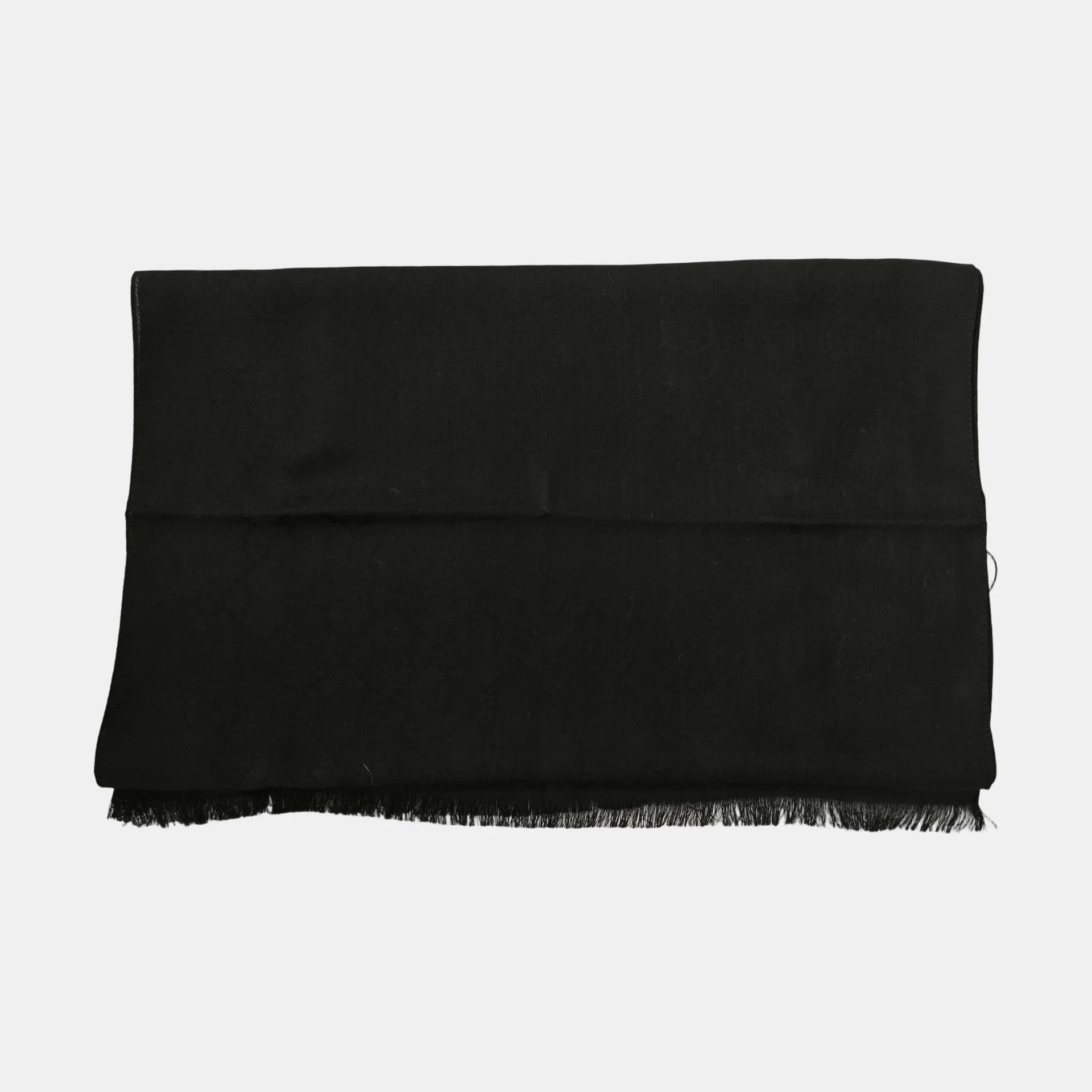 Gucci Gucci Black Wool Scarf Size ONE SIZE - 3 Thumbnail