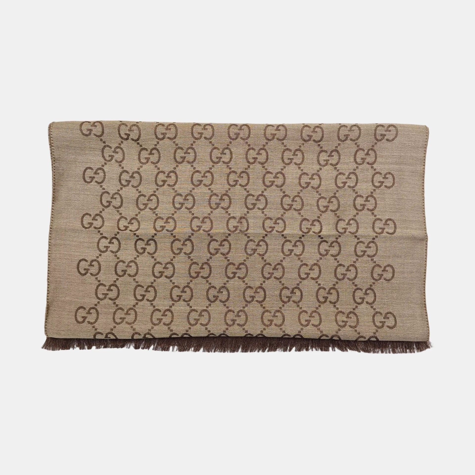 Gucci Gucci Double G Wool Scarf Size ONE SIZE - 3 Thumbnail