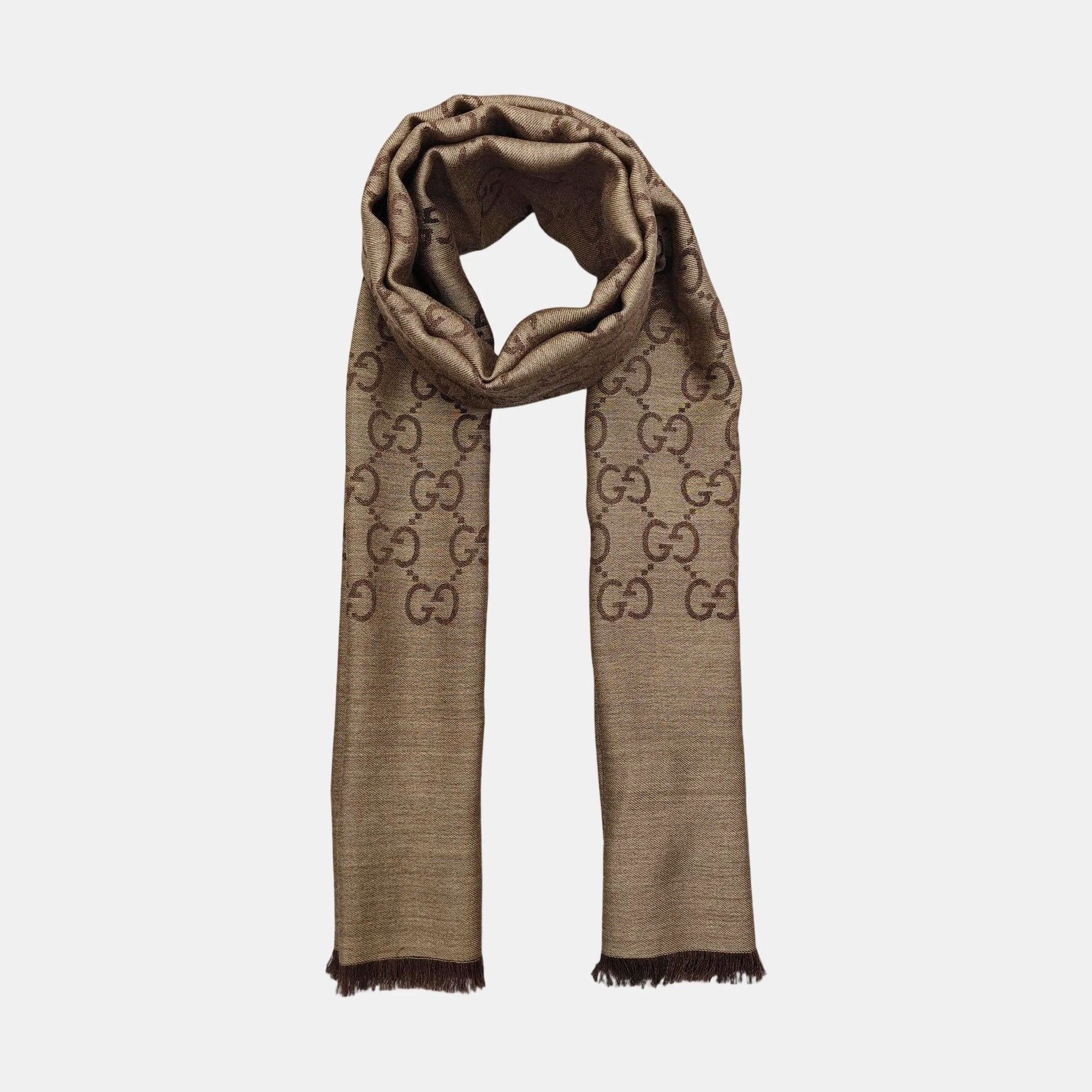 Gucci Gucci Double G Wool Scarf Size ONE SIZE - 2 Thumbnail