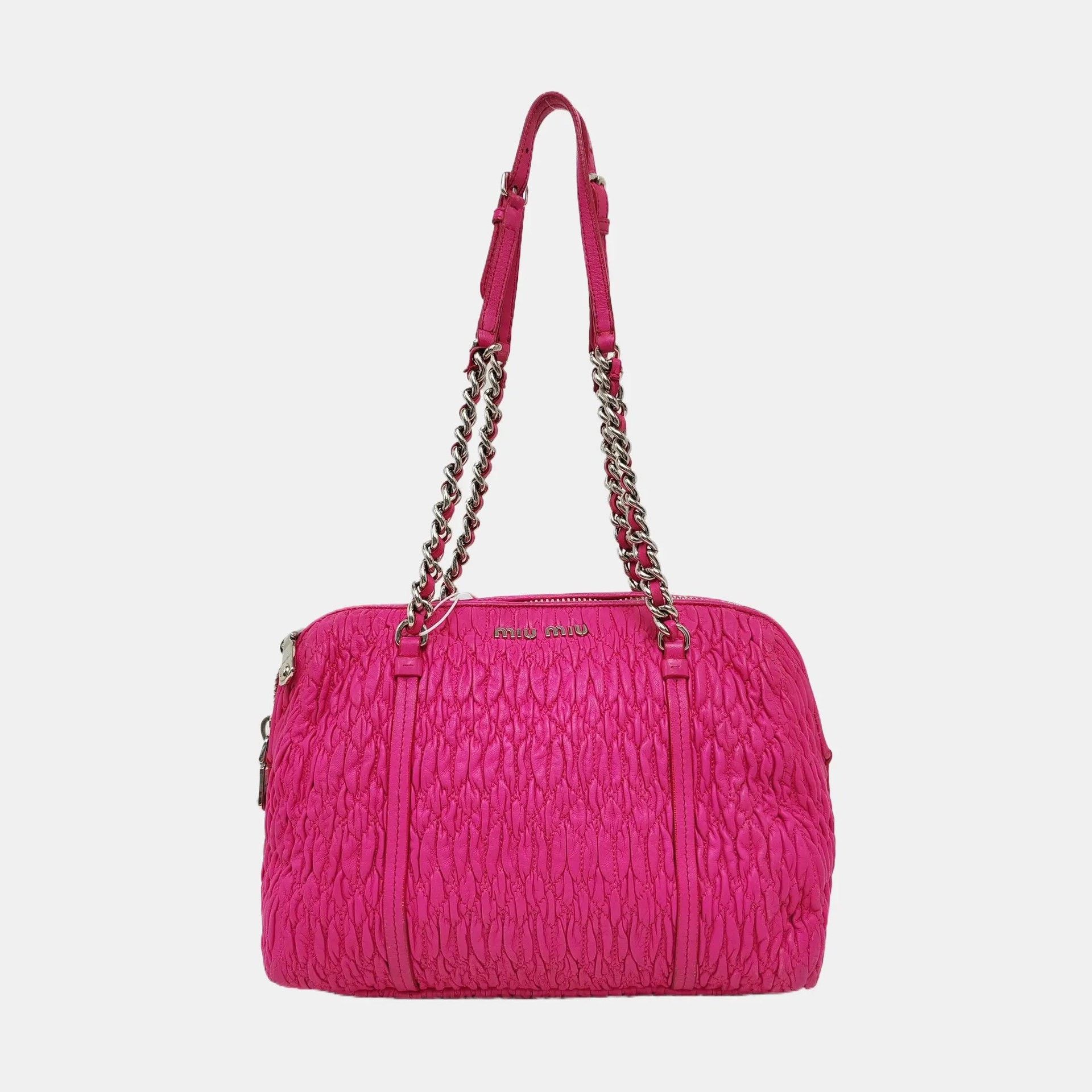 Miu Miu Miu Miu Quilted Lambskin Shoulder Bag Size ONE SIZE - 3 Thumbnail