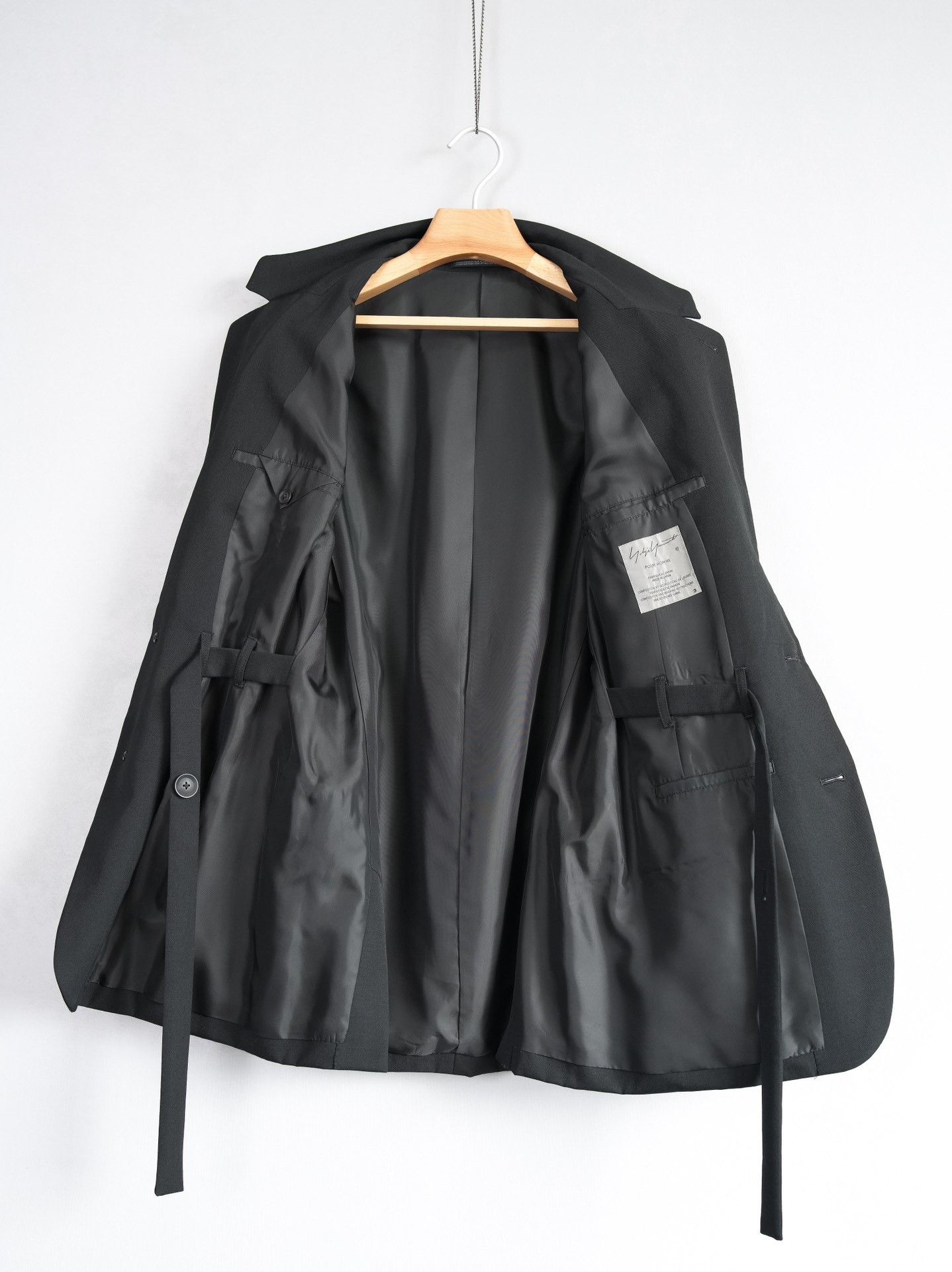 Yohji Yamamoto Yohji Yamamoto 19AW Mafia Belted Jacket Size US L / EU 52-54 / 3 - 6 Thumbnail