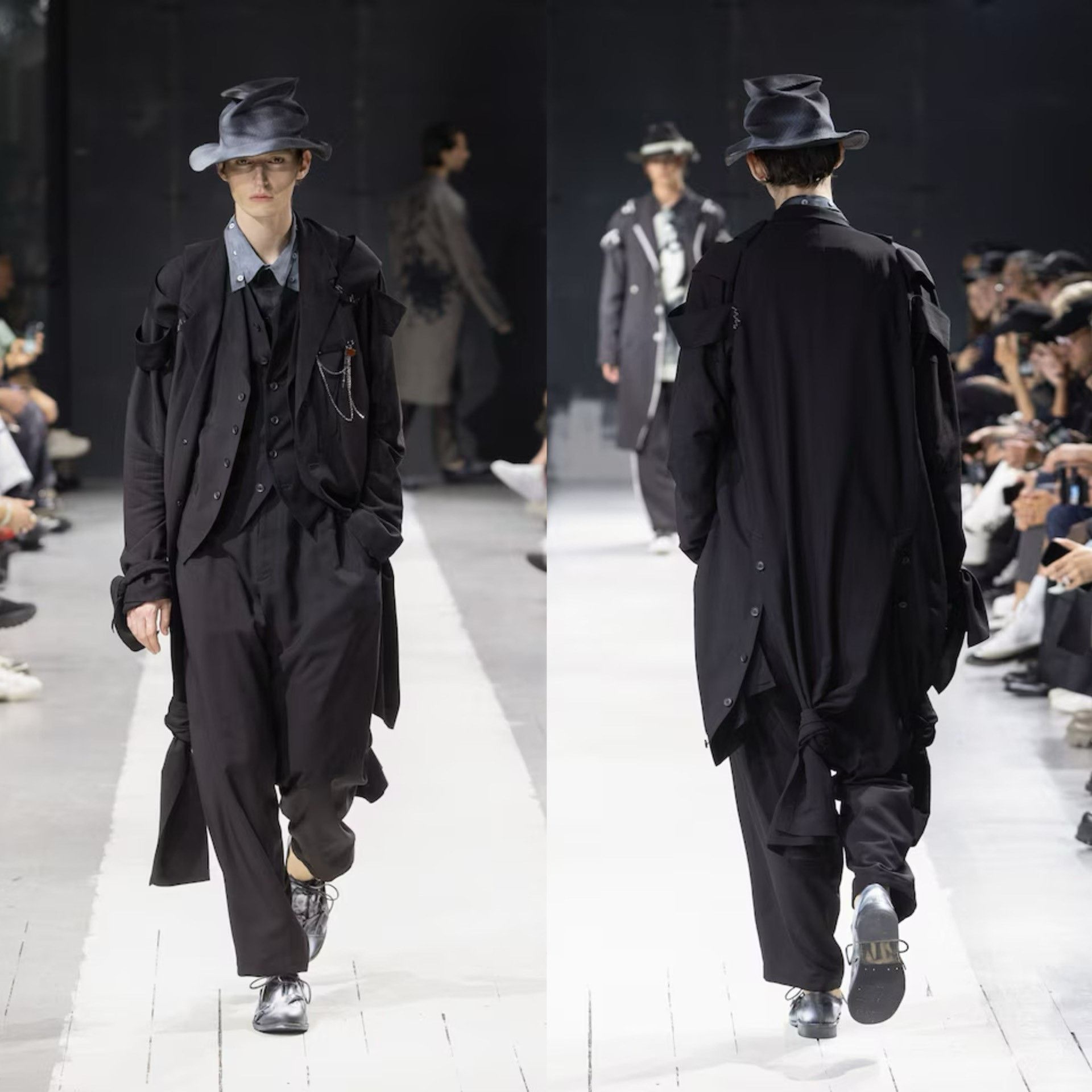 Yohji Yamamoto Yohji Yamamoto 24SS Asymmetric Rope Knot Coat Size US M / EU 48-50 / 2 - 2 Thumbnail