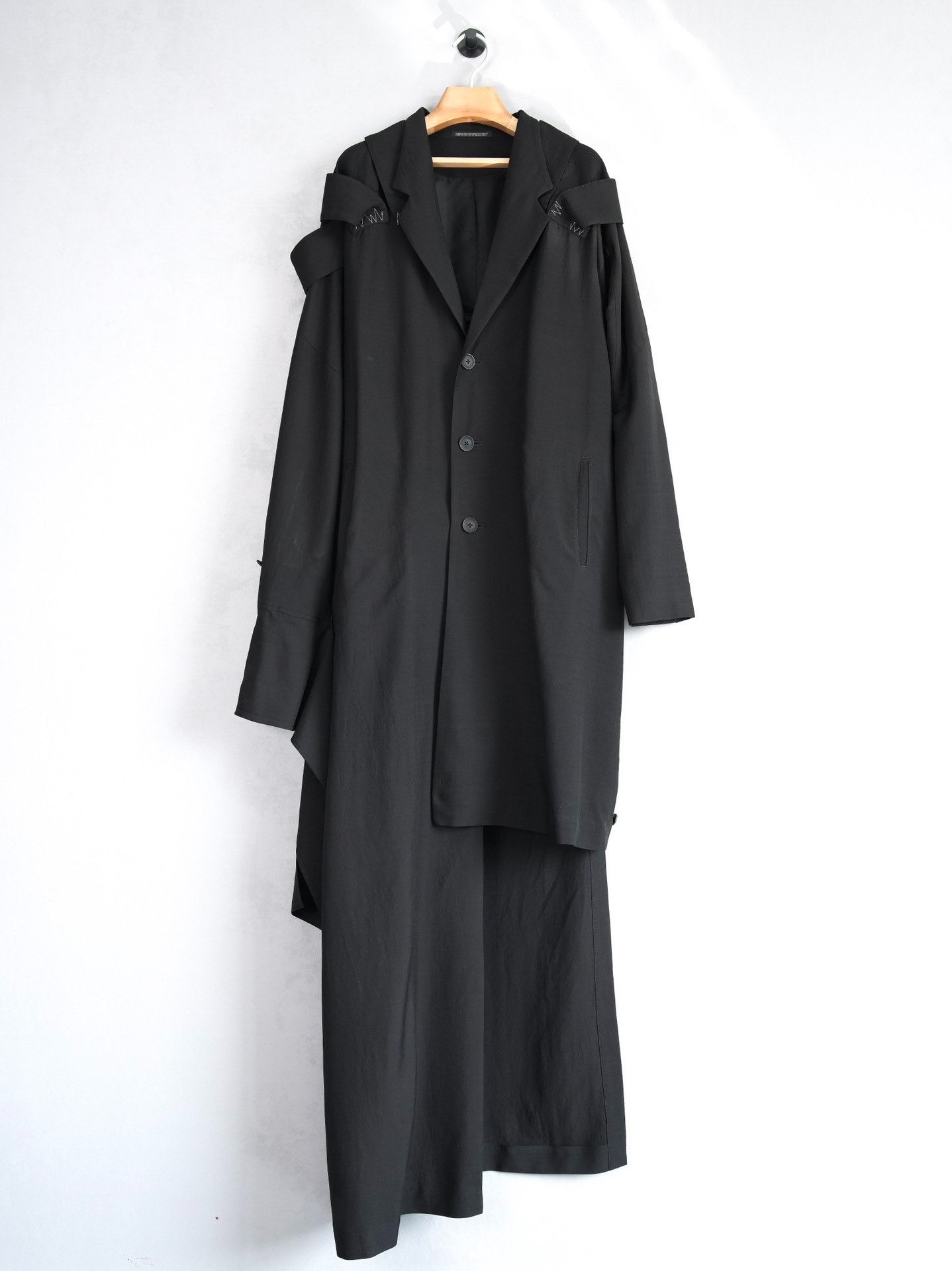 Yohji Yamamoto Yohji Yamamoto 24SS Asymmetric Rope Knot Coat Size US M / EU 48-50 / 2 - 5 Thumbnail
