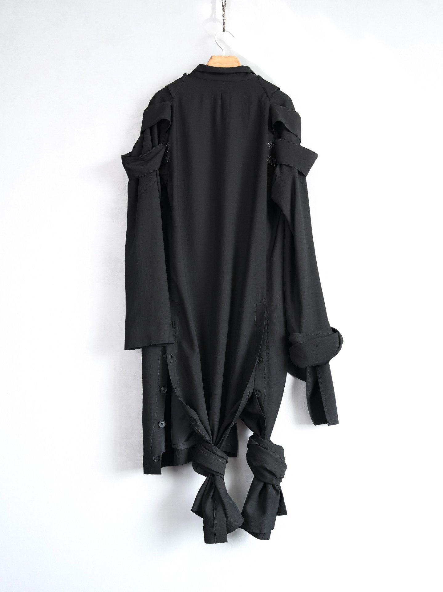 Yohji Yamamoto Yohji Yamamoto 24SS Asymmetric Rope Knot Coat Size US M / EU 48-50 / 2 - 3 Thumbnail
