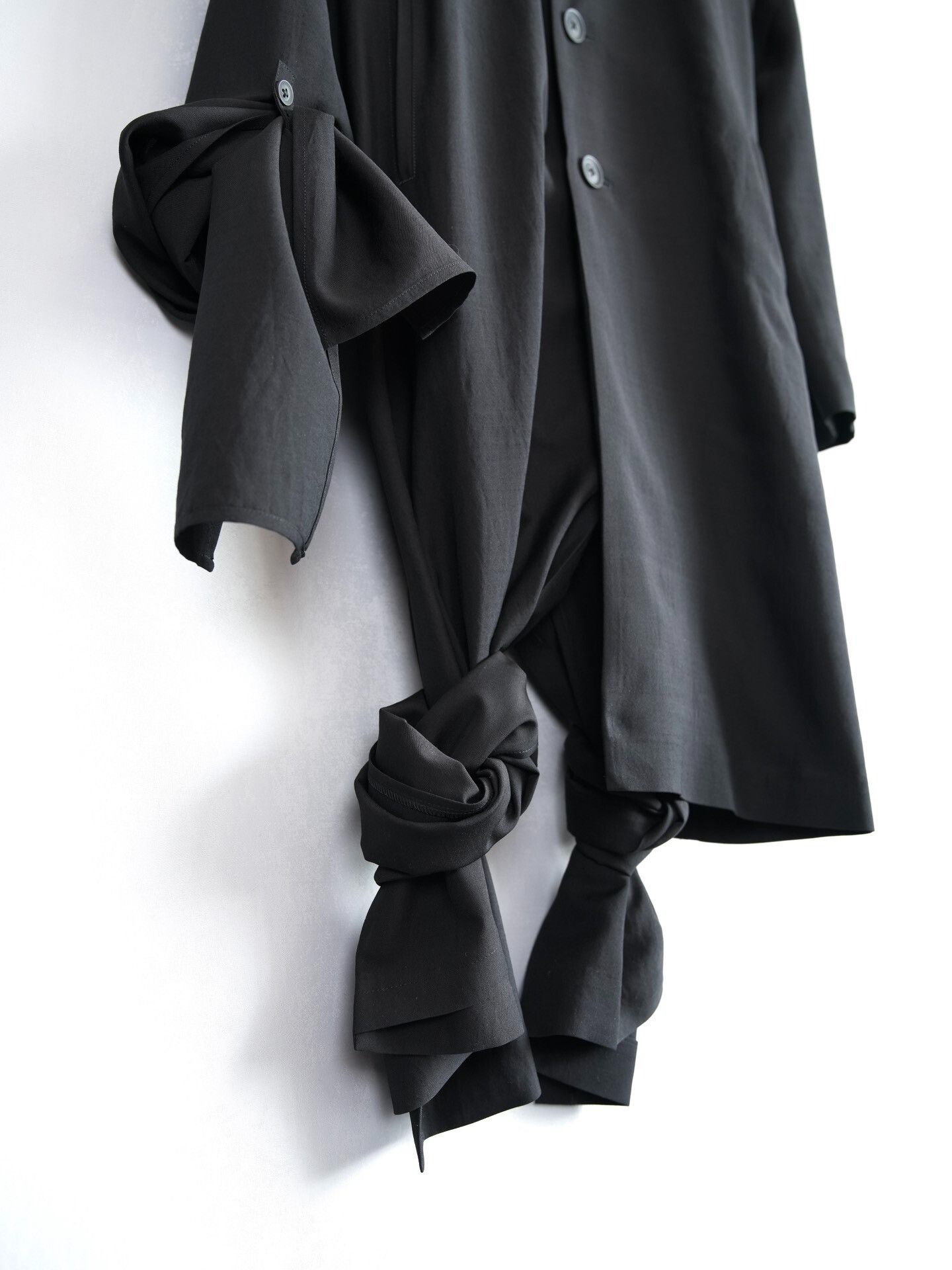 Yohji Yamamoto Yohji Yamamoto 24SS Asymmetric Rope Knot Coat Size US M / EU 48-50 / 2 - 7 Thumbnail