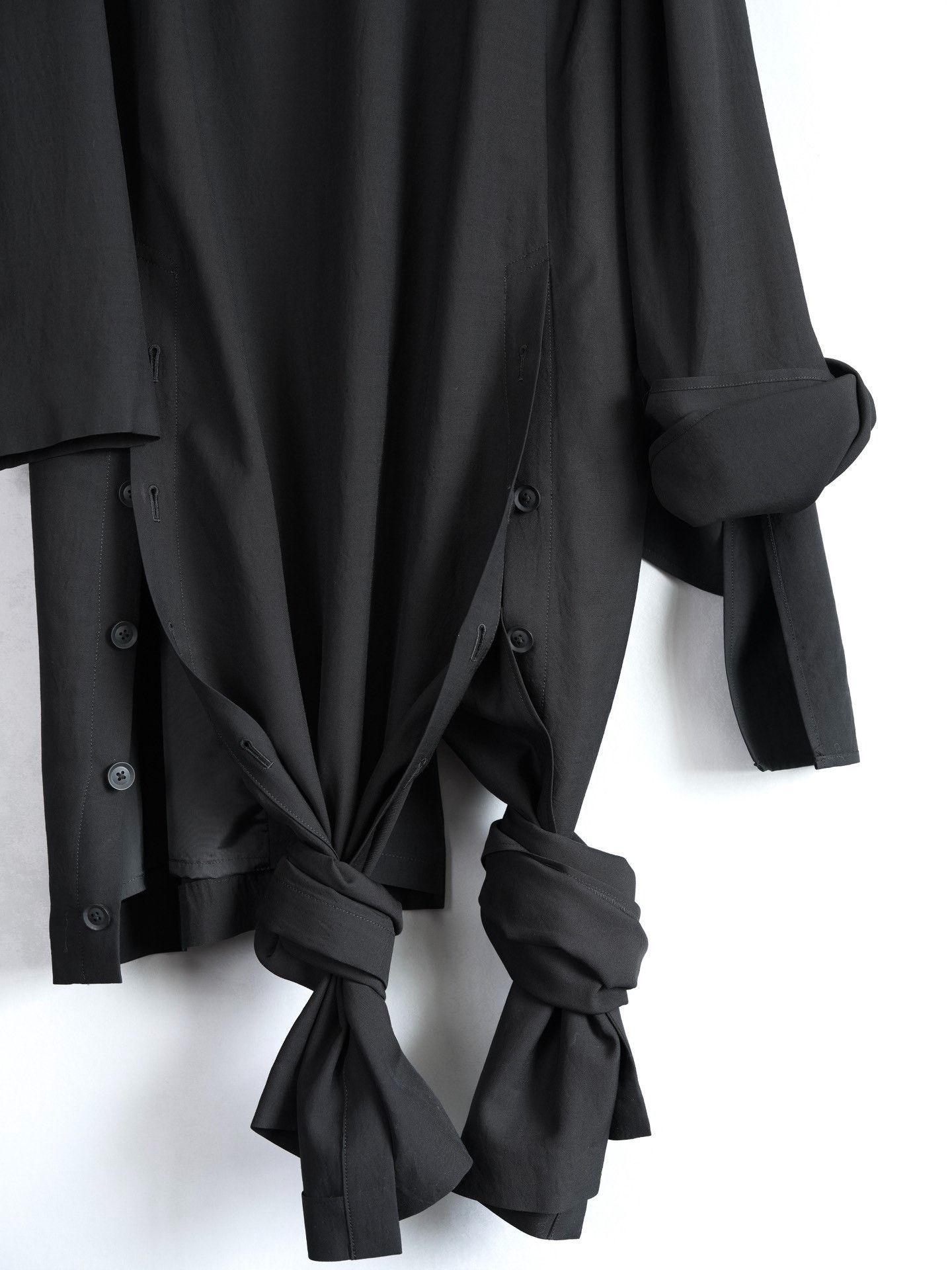 Yohji Yamamoto Yohji Yamamoto 24SS Asymmetric Rope Knot Coat Size US M / EU 48-50 / 2 - 8 Thumbnail