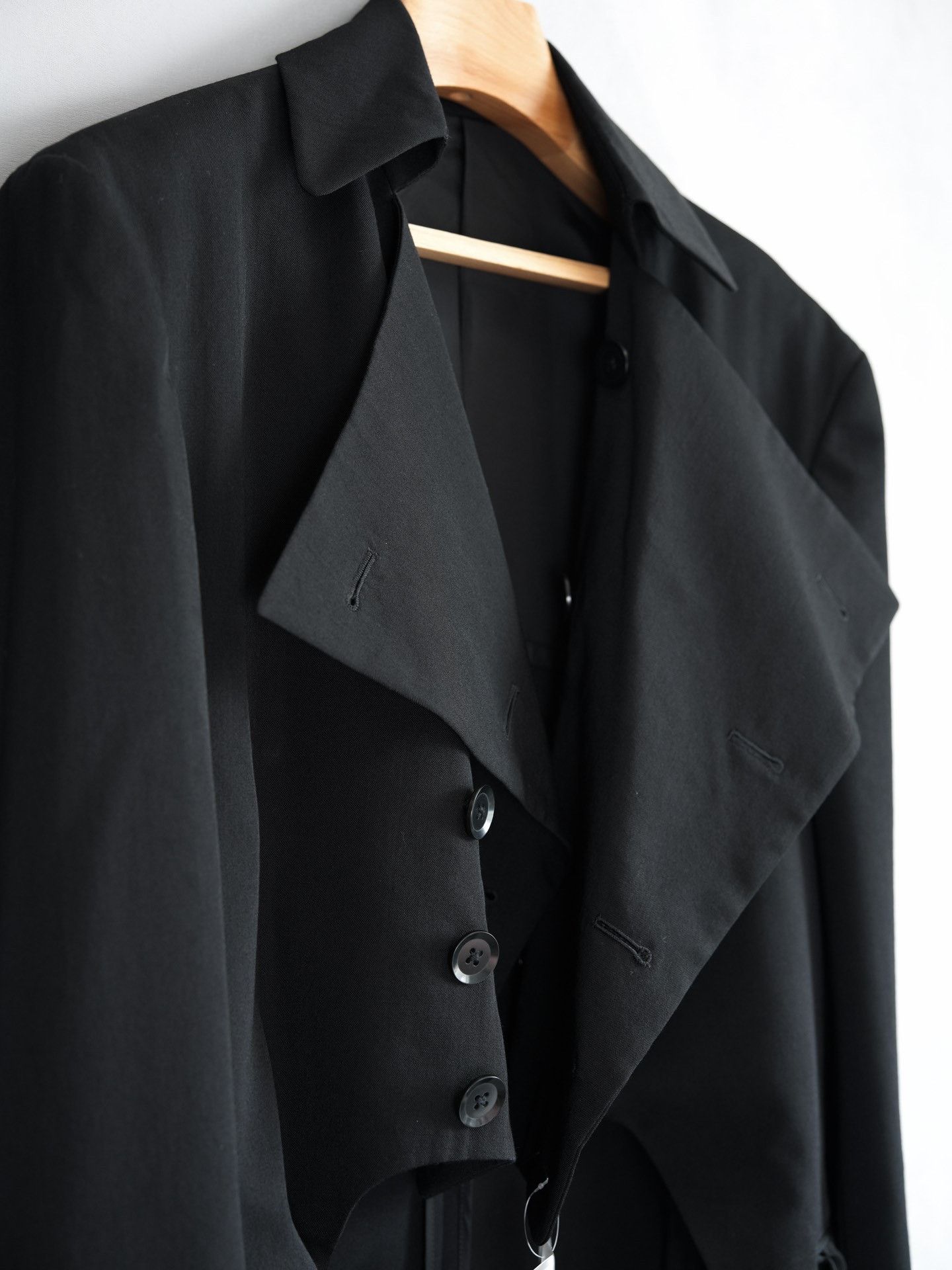 Yohji Yamamoto Yohji Yamamoto 11SS Deformed Collar Tuxedo Coat Size US M / EU 48-50 / 2 - 8 Thumbnail