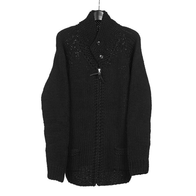 Yohji Yamamoto Yohji Yamamoto 18AW Hand-Knit Fringe Sweater Size US L / EU 52-54 / 3 - 4 Thumbnail