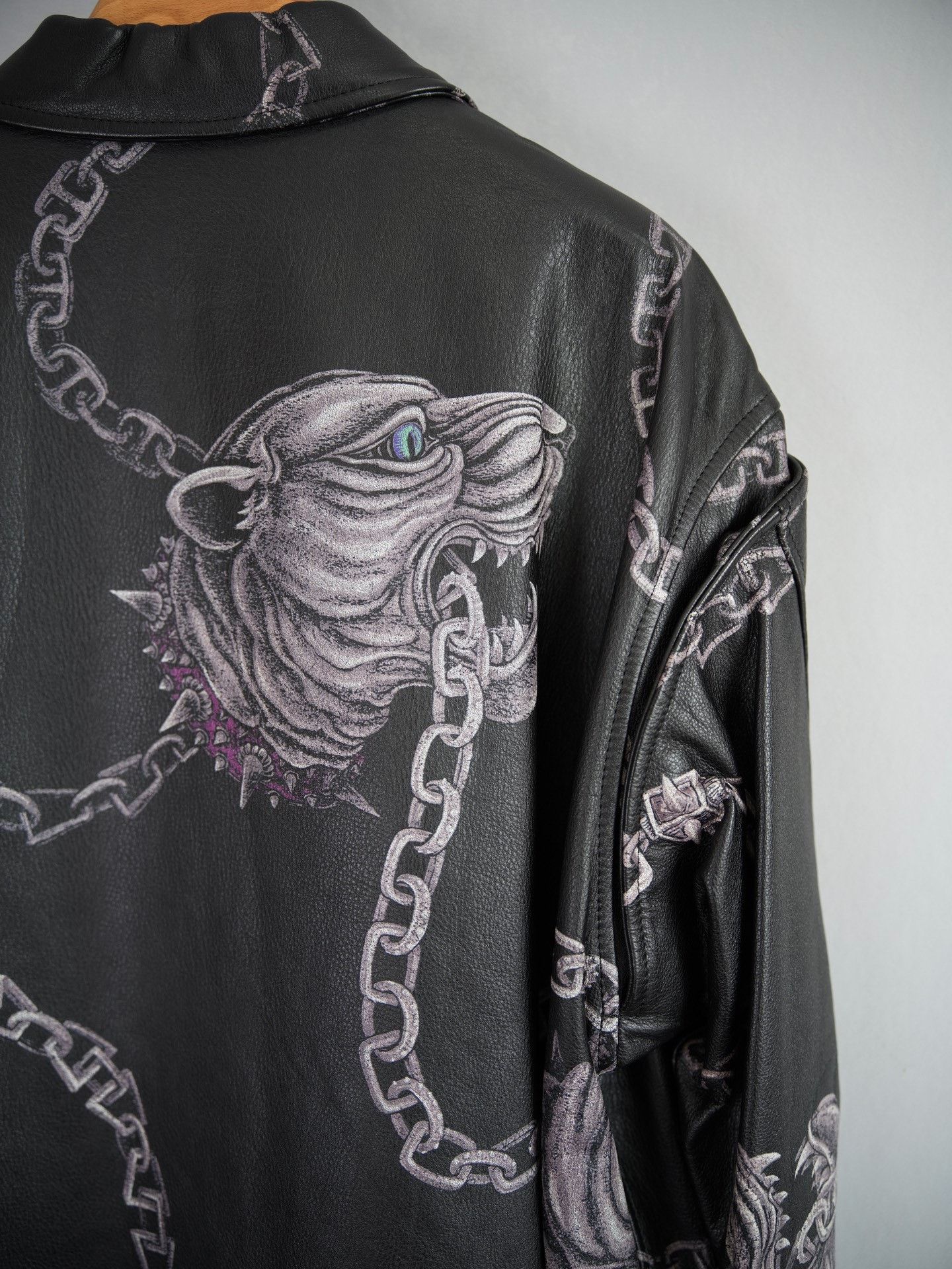 Yohji Yamamoto Yohji Yamamoto 14AW Bulldog Chain Leather Jacket Size US S / EU 44-46 / 1 - 7 Thumbnail