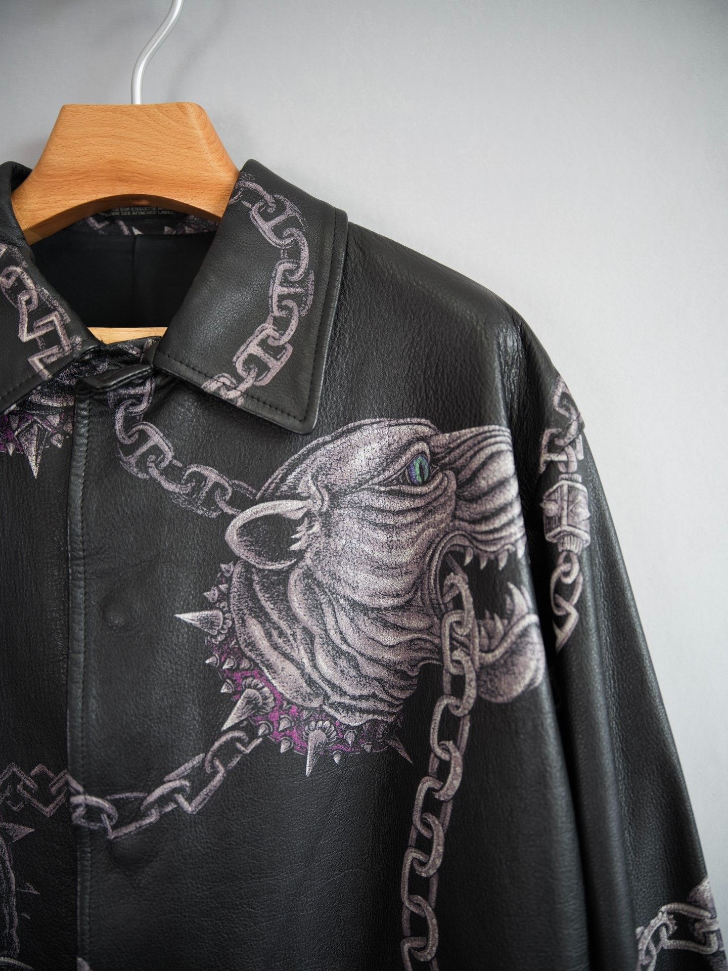 Yohji Yamamoto Yohji Yamamoto 14AW Bulldog Chain Leather Jacket Size US S / EU 44-46 / 1 - 3 Thumbnail