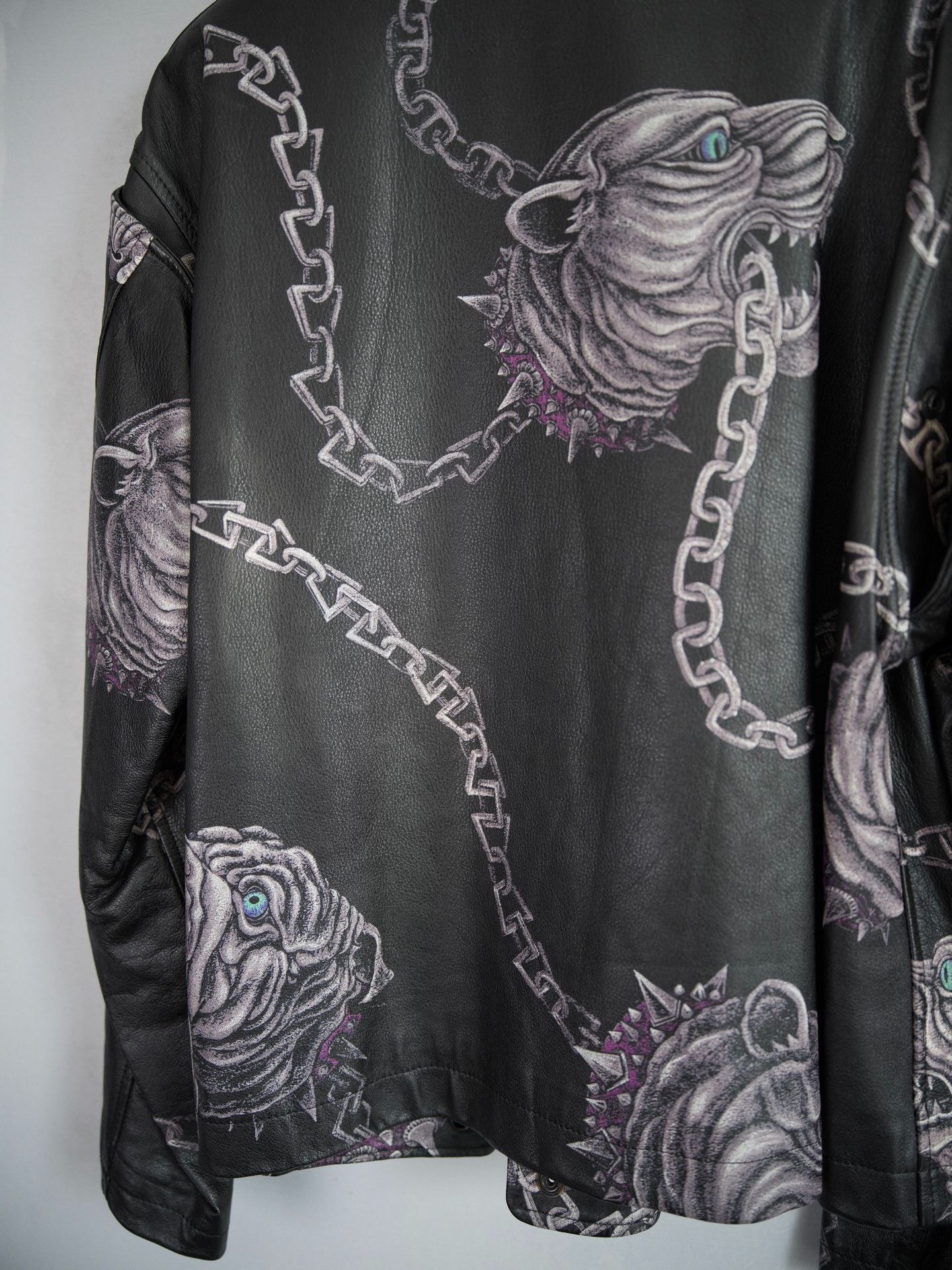 Yohji Yamamoto Yohji Yamamoto 14AW Bulldog Chain Leather Jacket Size US S / EU 44-46 / 1 - 6 Thumbnail
