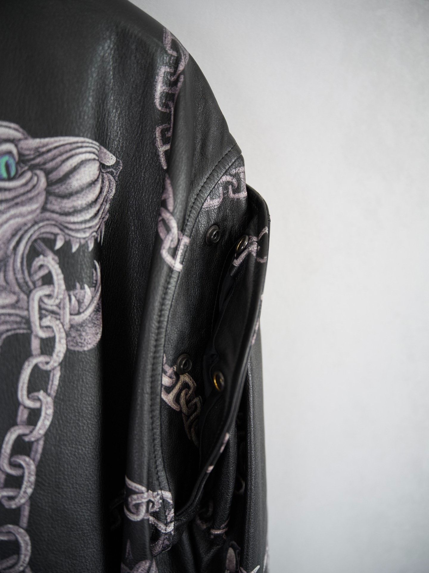 Yohji Yamamoto Yohji Yamamoto 14AW Bulldog Chain Leather Jacket Size US S / EU 44-46 / 1 - 8 Thumbnail