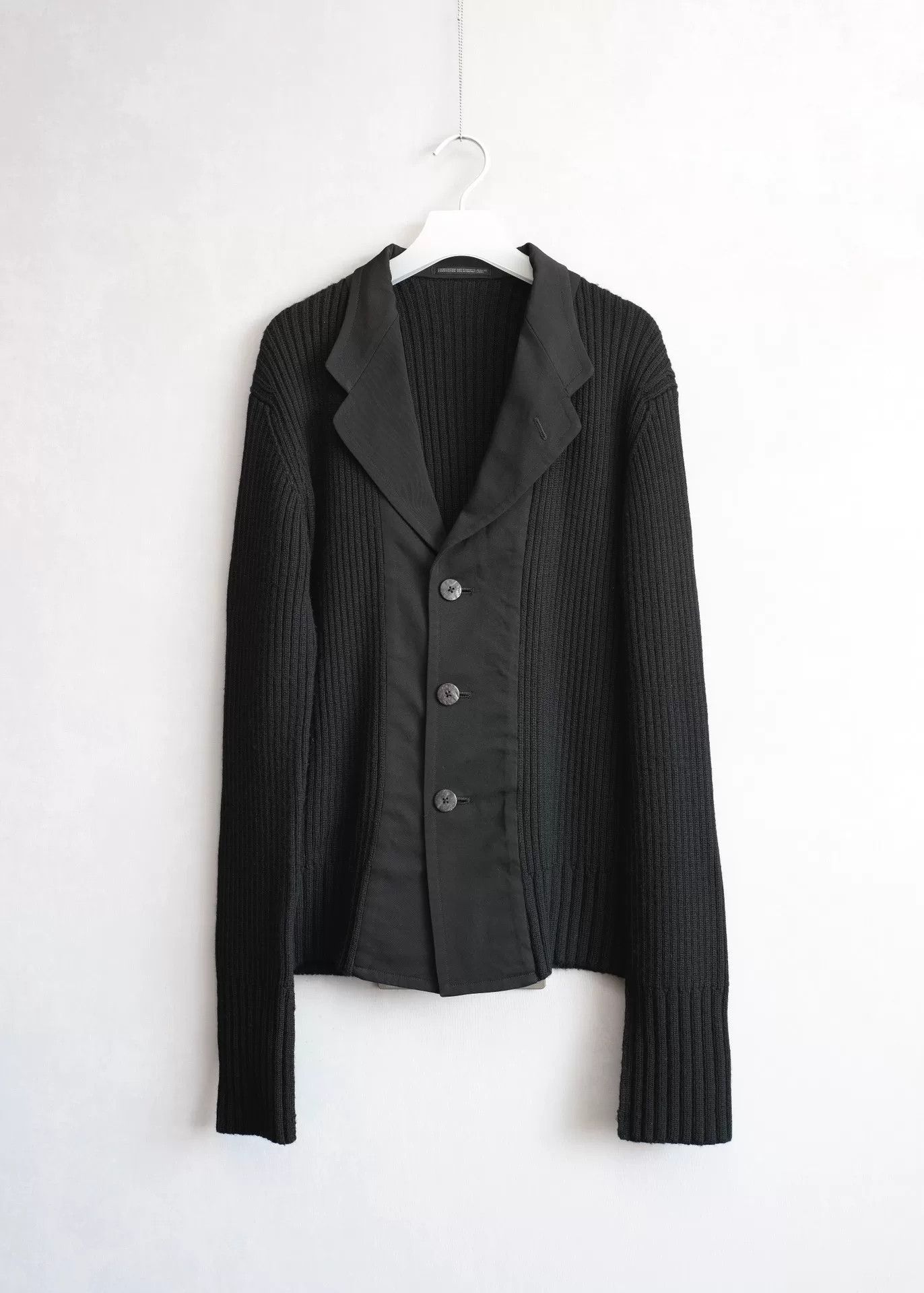 Yohji Yamamoto Yohji Yamamoto 02AW Runway Knit Coat Size US L / EU 52-54 / 3 - 4 Thumbnail