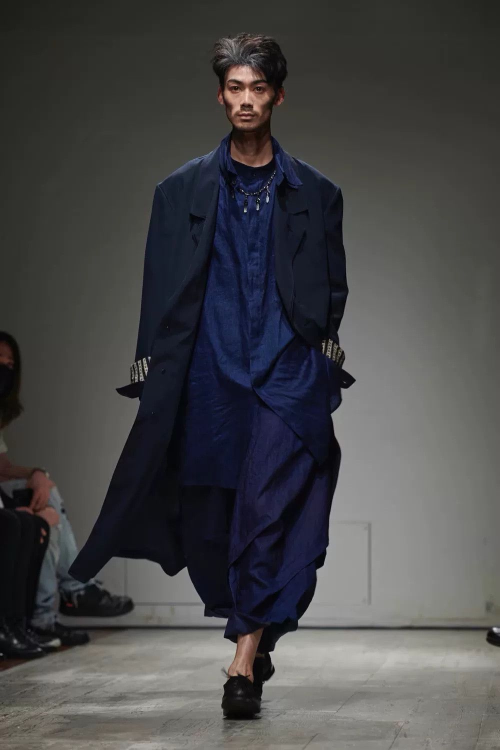 Yohji Yamamoto Yohji Yamamoto 23SS Silk Double-Collar Coat Size US M / EU 48-50 / 2 - 2 Thumbnail